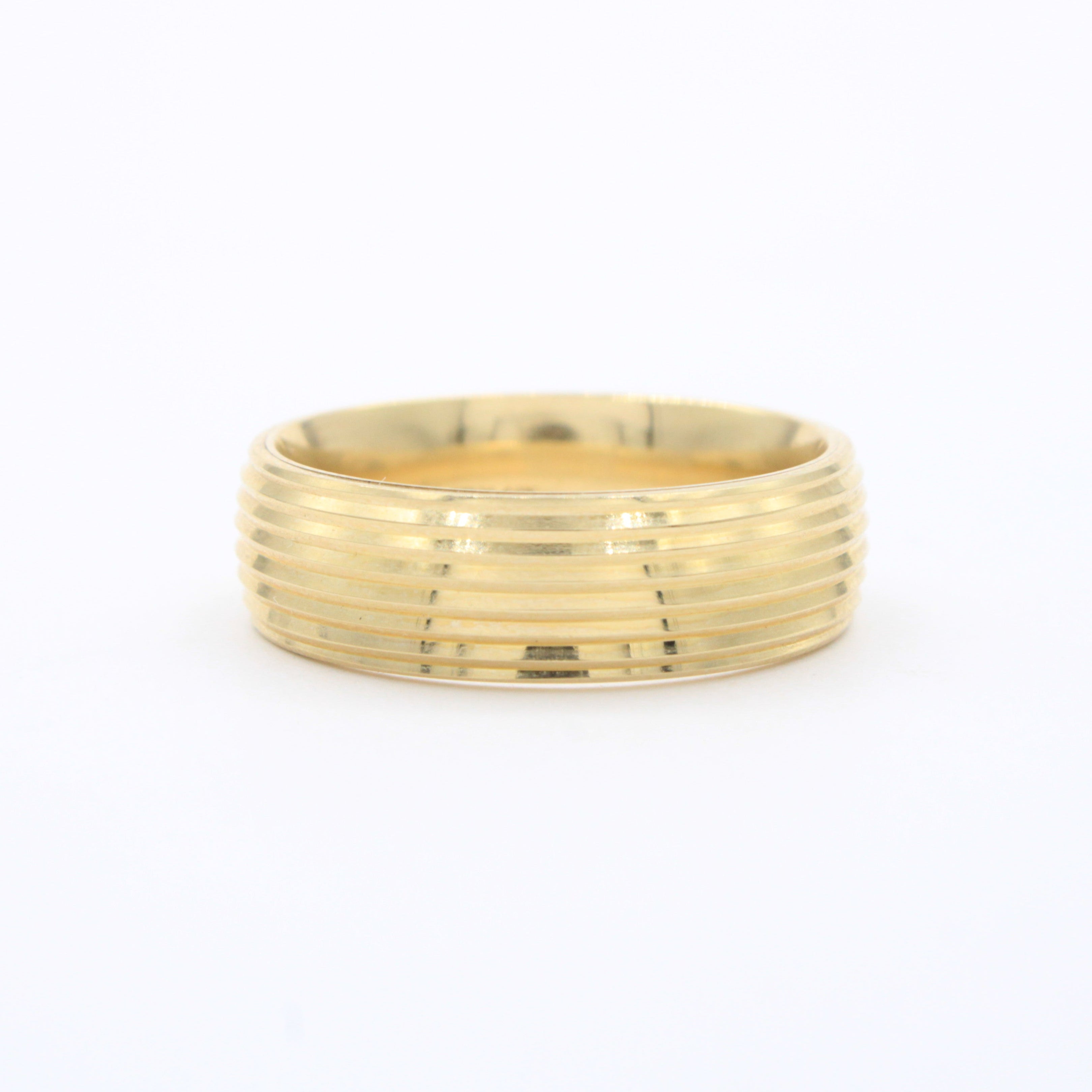 Argollas de Matrimonio de Oro 14k Diseño Confort con Diamantado Fino mod. 10620