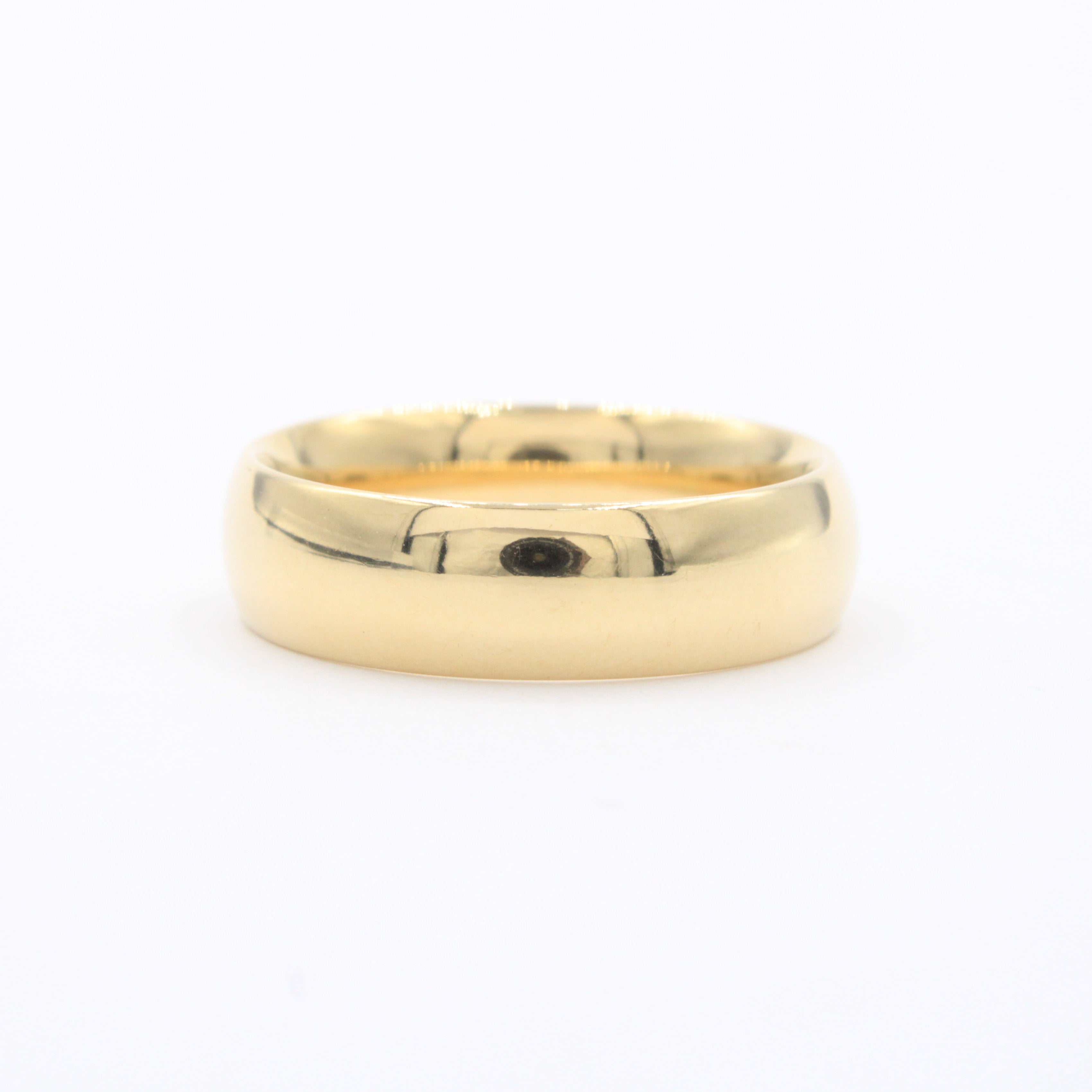Argollas de Matrimonio de Oro 14k Diseño Confort Tradicional Brillante mod. 10622