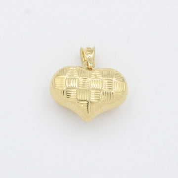 Dije de Oro 14k Corazón con Diseño en Líneas mod. 10509