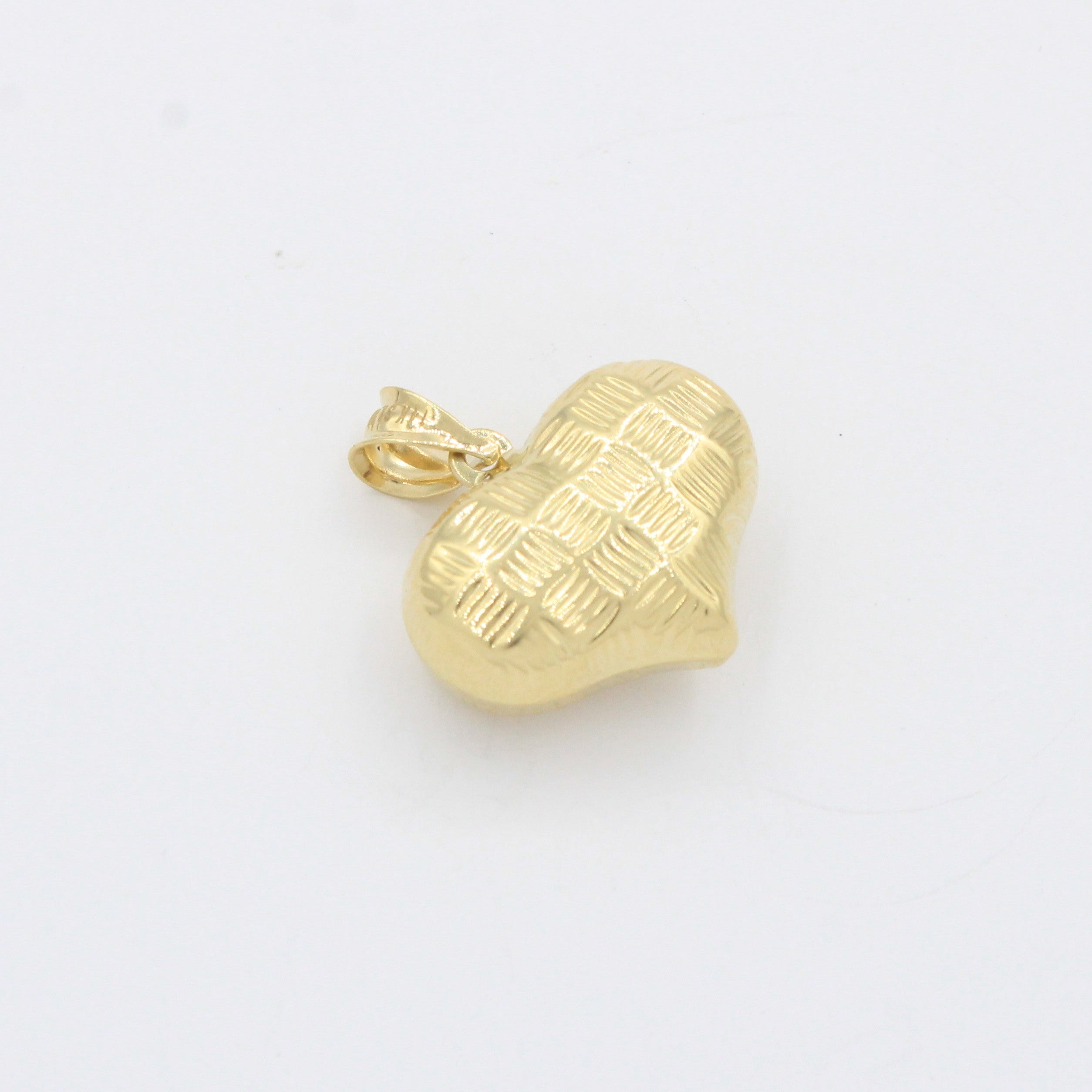 Dije de Oro 14k Corazón con Diseño en Líneas mod. 10509
