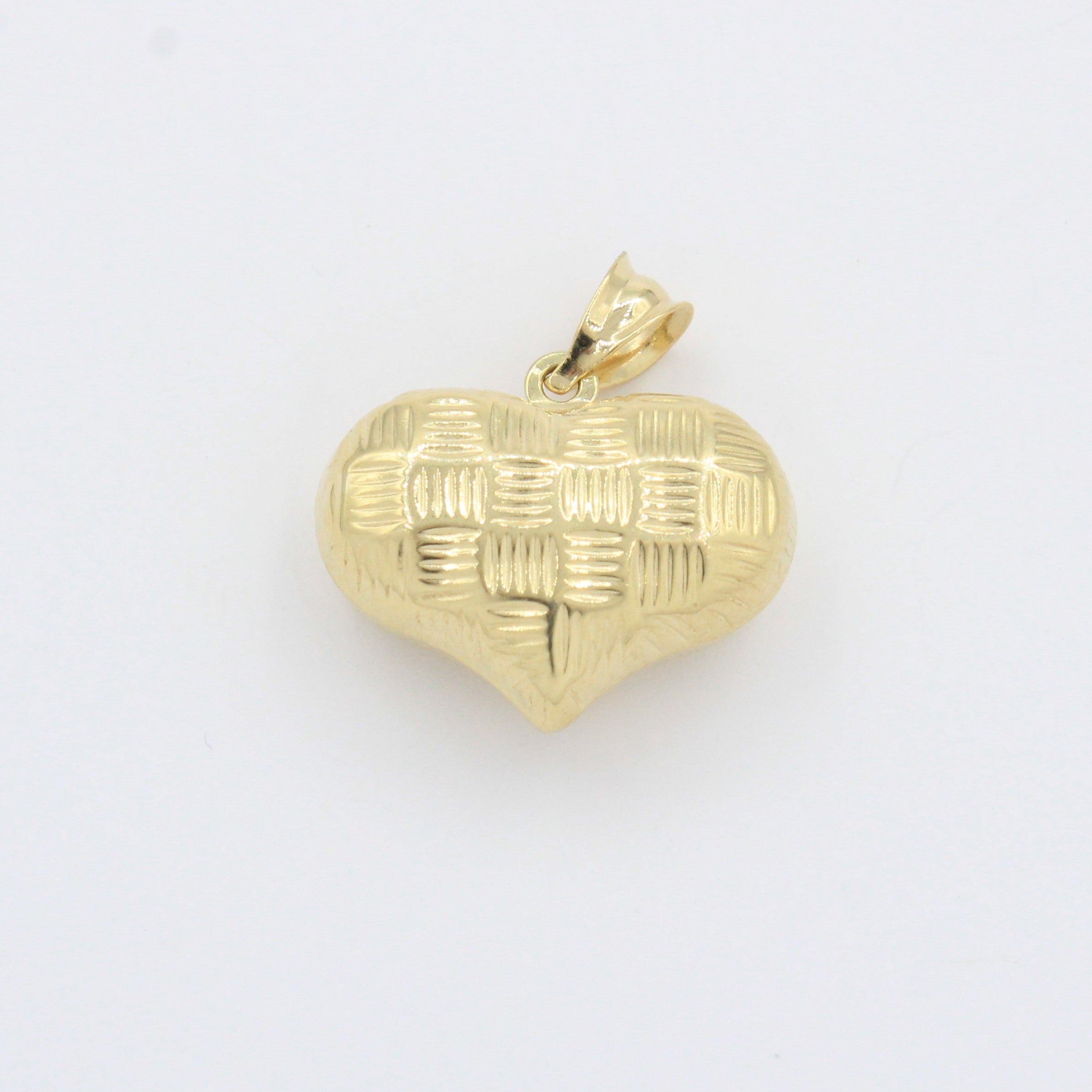 Dije de Oro 14k Corazón con Diseño en Líneas mod. 10509