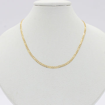 Cadena de Oro 14k Tejido 3x1 Delgada Diamantada mod. 10517