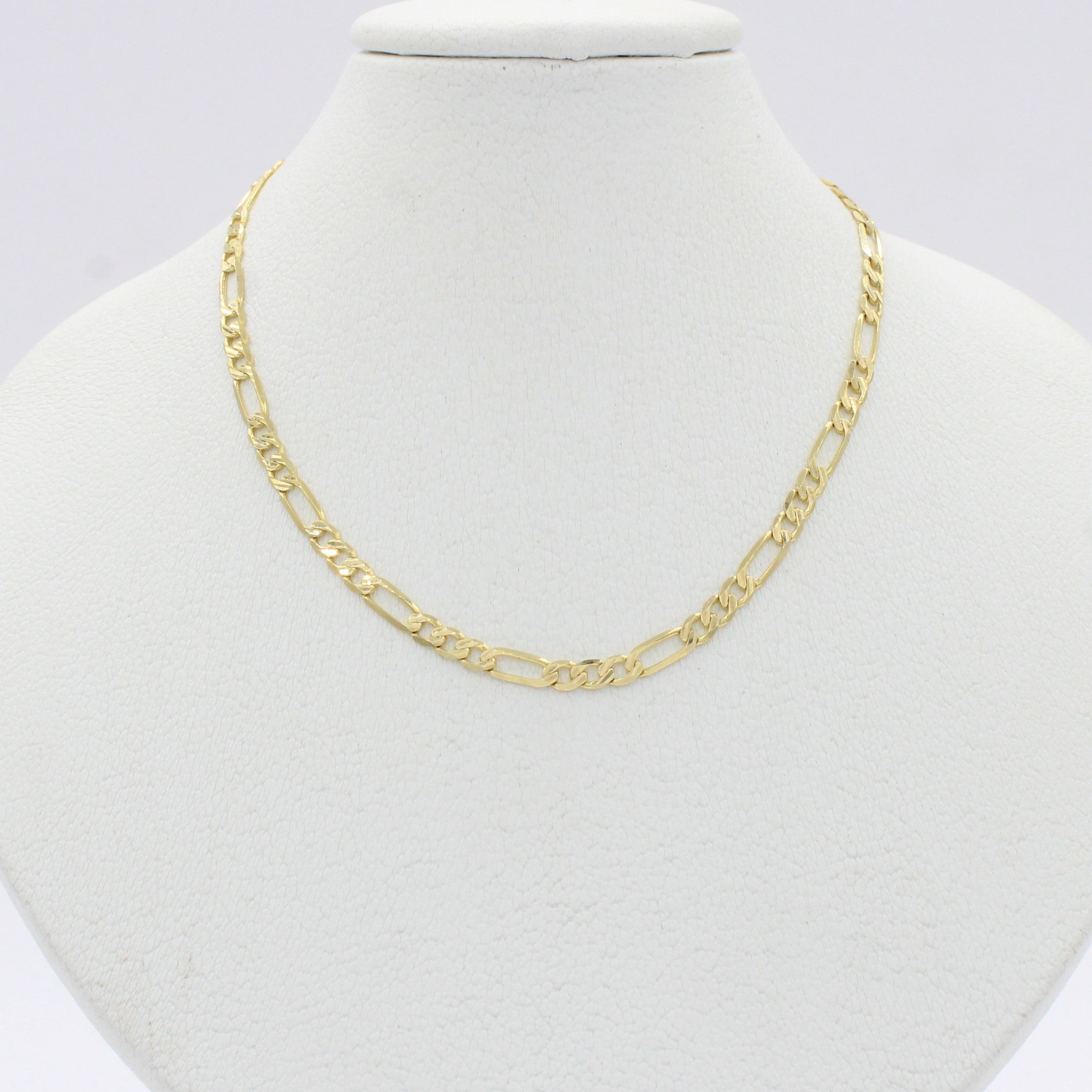 Cadena de Oro 14k Tejido 3x1 Brillante con Diamantado mod. 10518