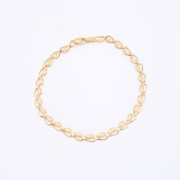 Pulsera de Oro 14k Elegante con Detalles Diamantados mod. 10964