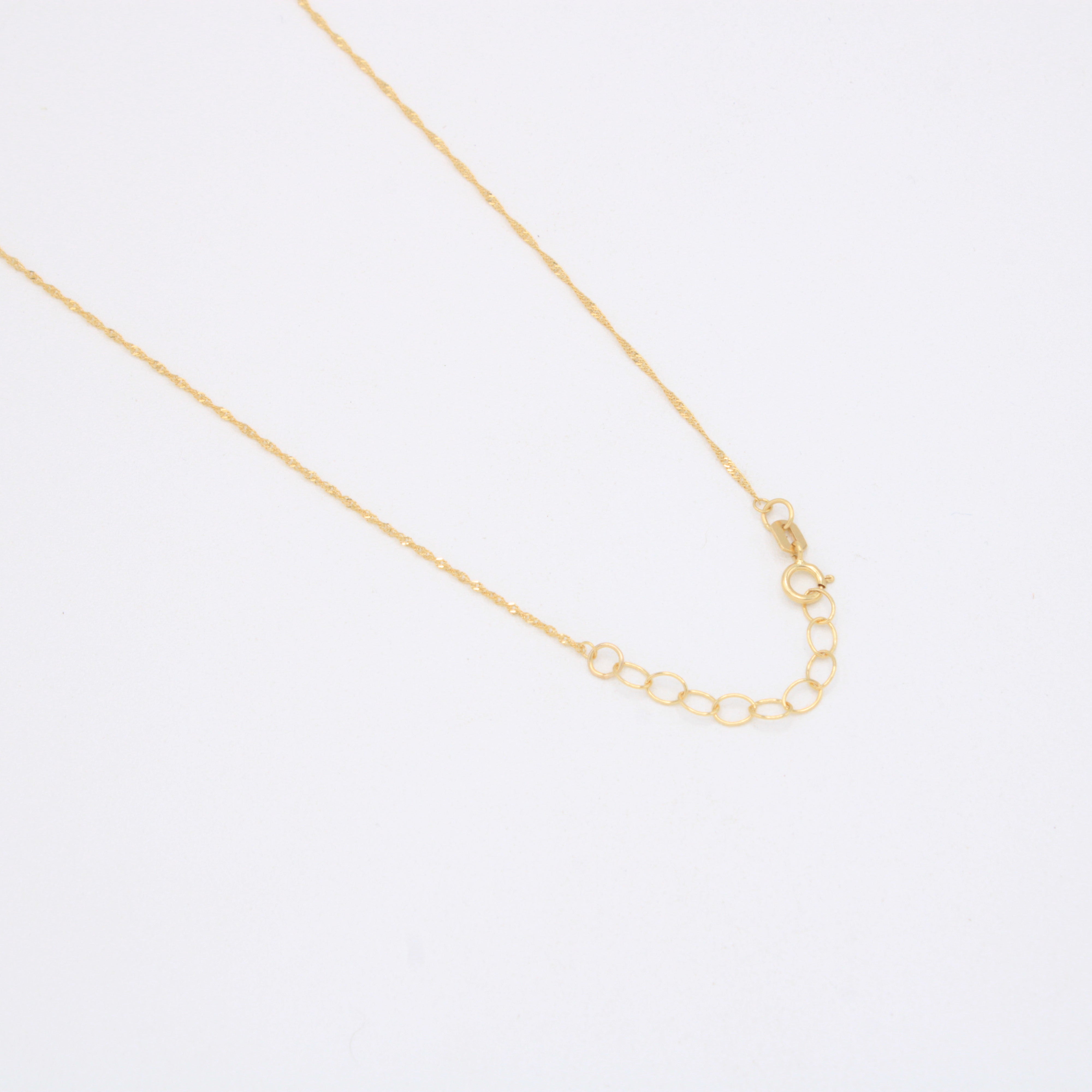 Gargantilla de Oro 14k con Aros Florentinos y Colgante de Corazón mod. 11015