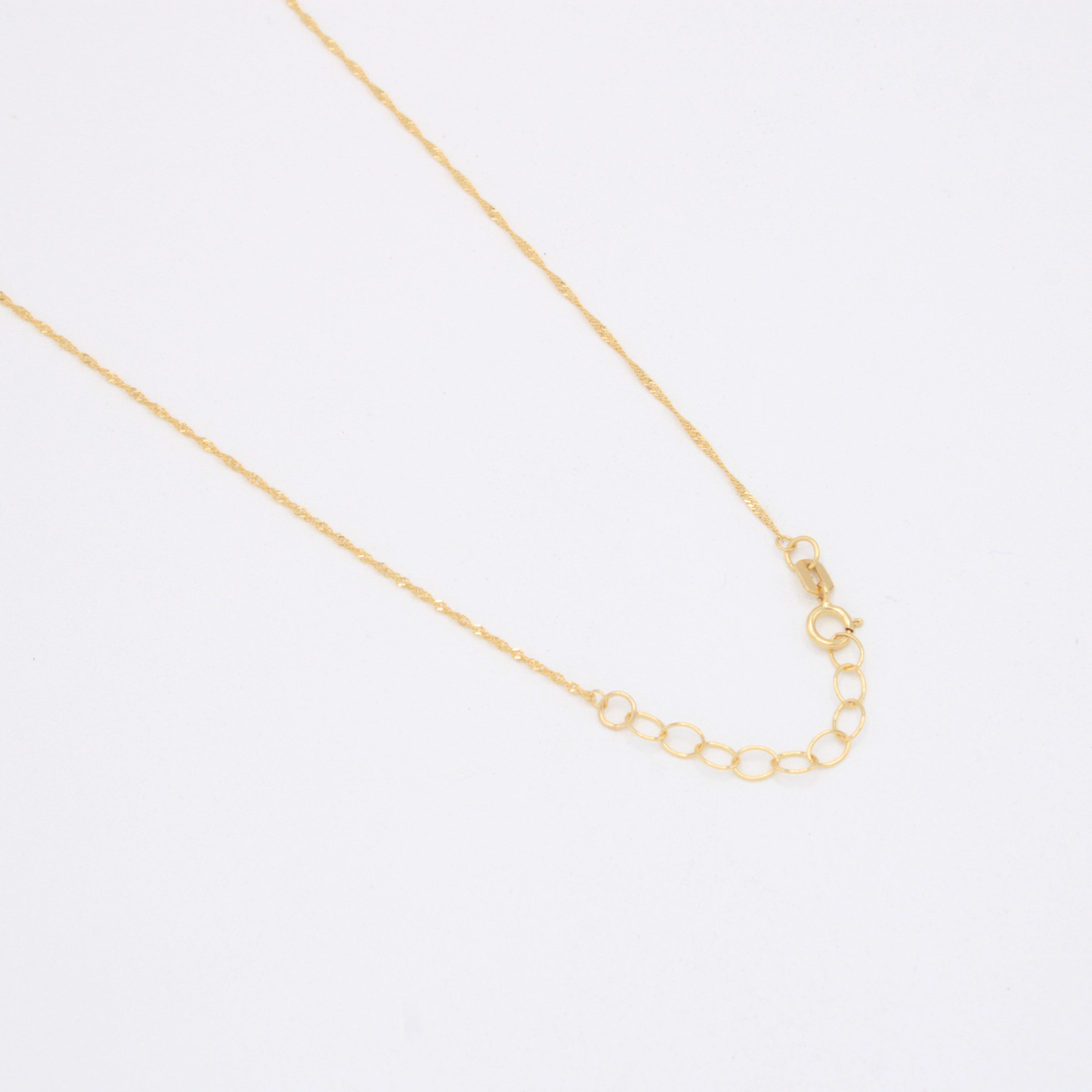 Gargantilla de Oro 14k con Aros Florentinos y Colgante de Cruz mod. 11020