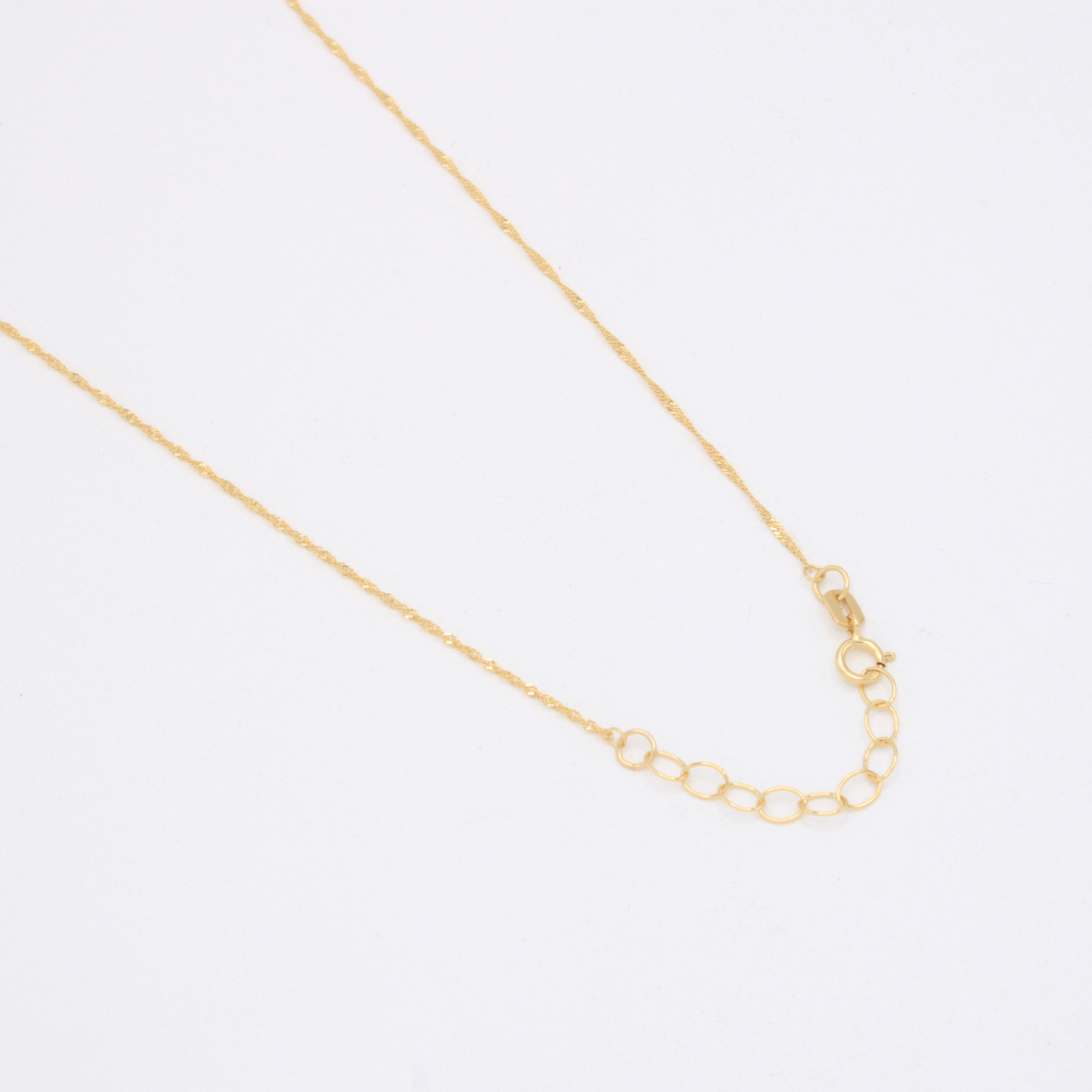 Gargantilla de Oro 14k con Aros Florentinos y Colgante de Estrella mod. 11023