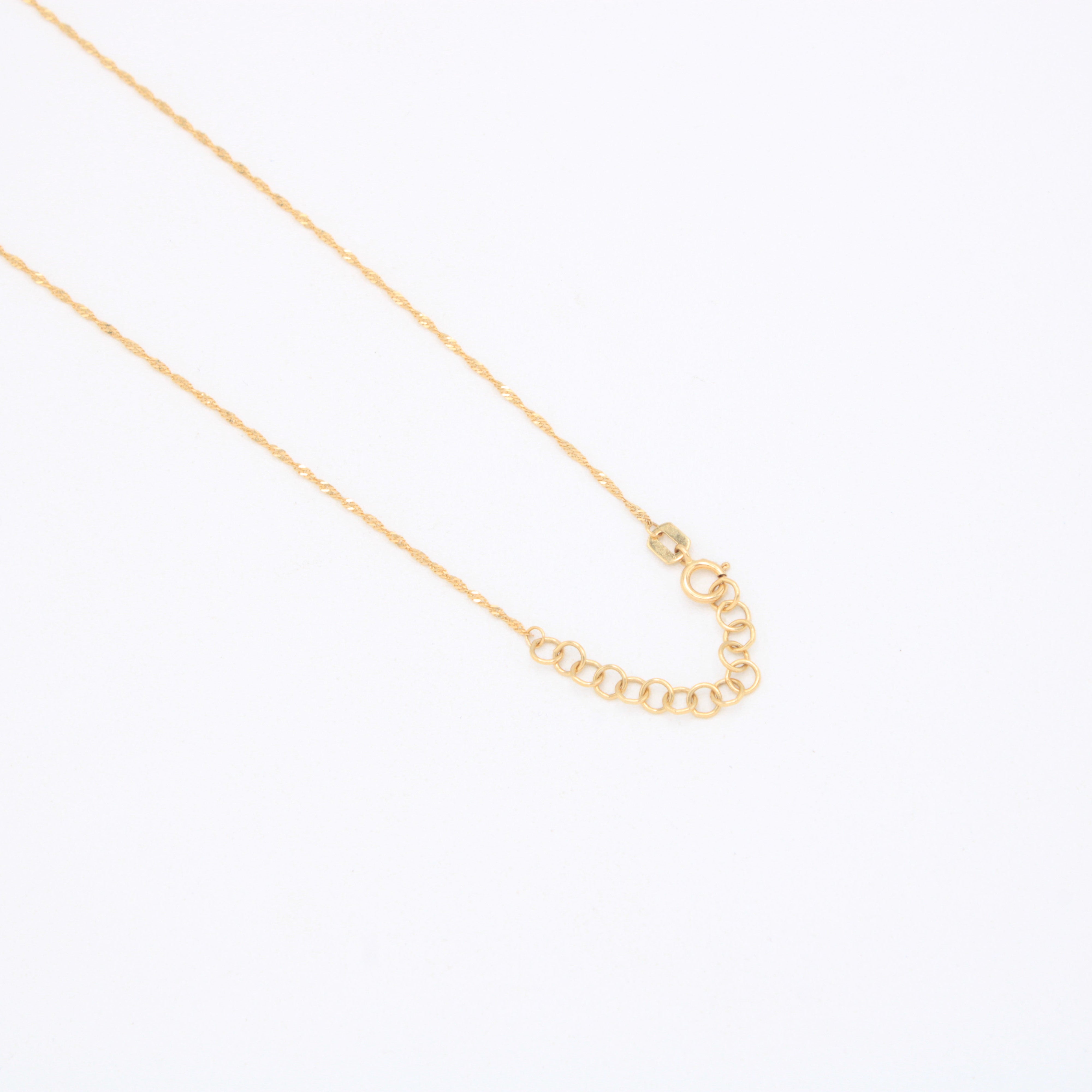 Gargantilla de Oro 14k con Aros Florentinos y Colgante de Delfín mod. 11017