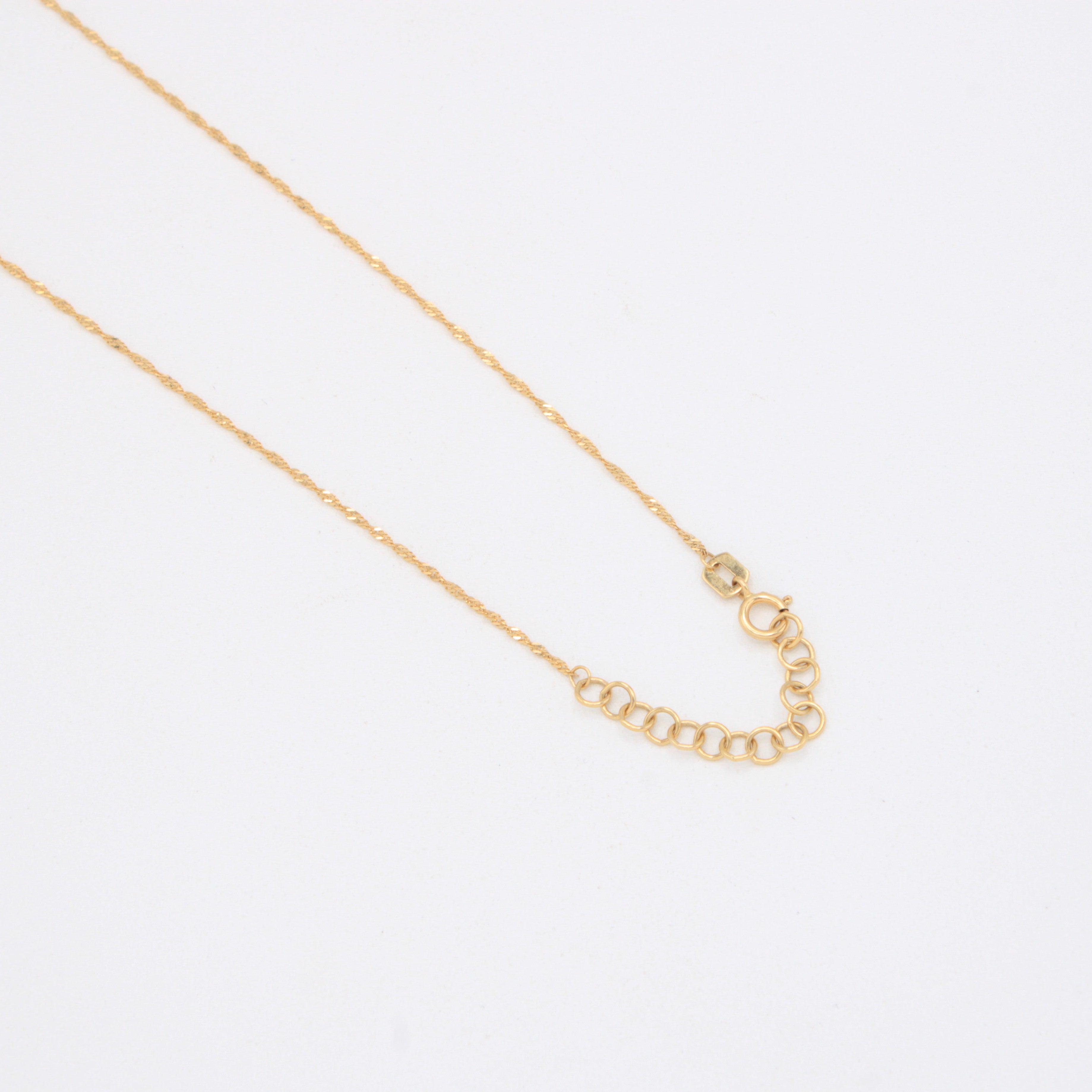 Gargantilla de Oro 14k con Aros Florentinos y Colgante de Elefante mod. 11019