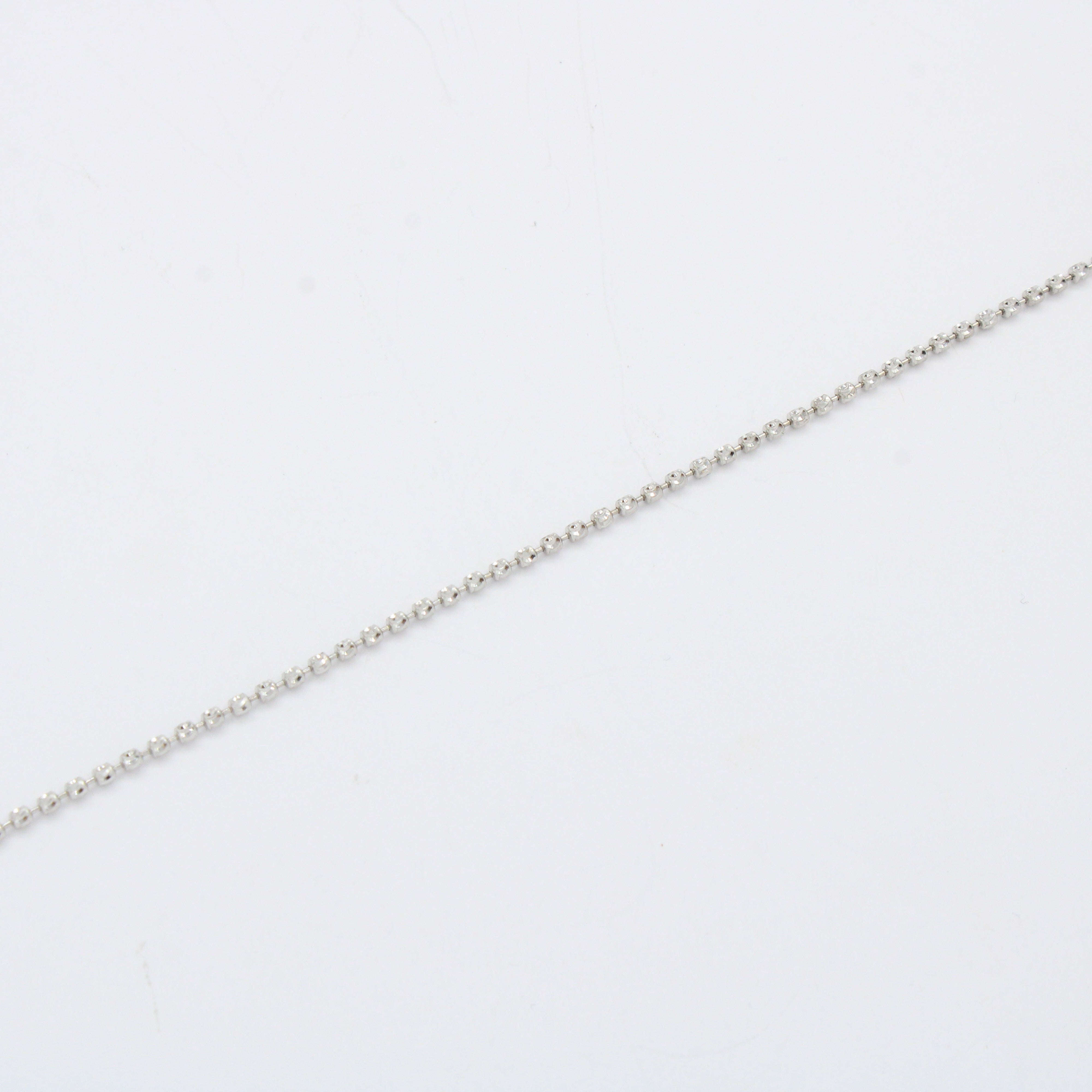 Tobillera de Oro 14k Tejido de Esferas Facetadas mod. 10542