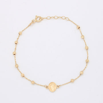 Pulsera de Oro 14k con Medalla de la Virgen de Guadalupe mod. 11031