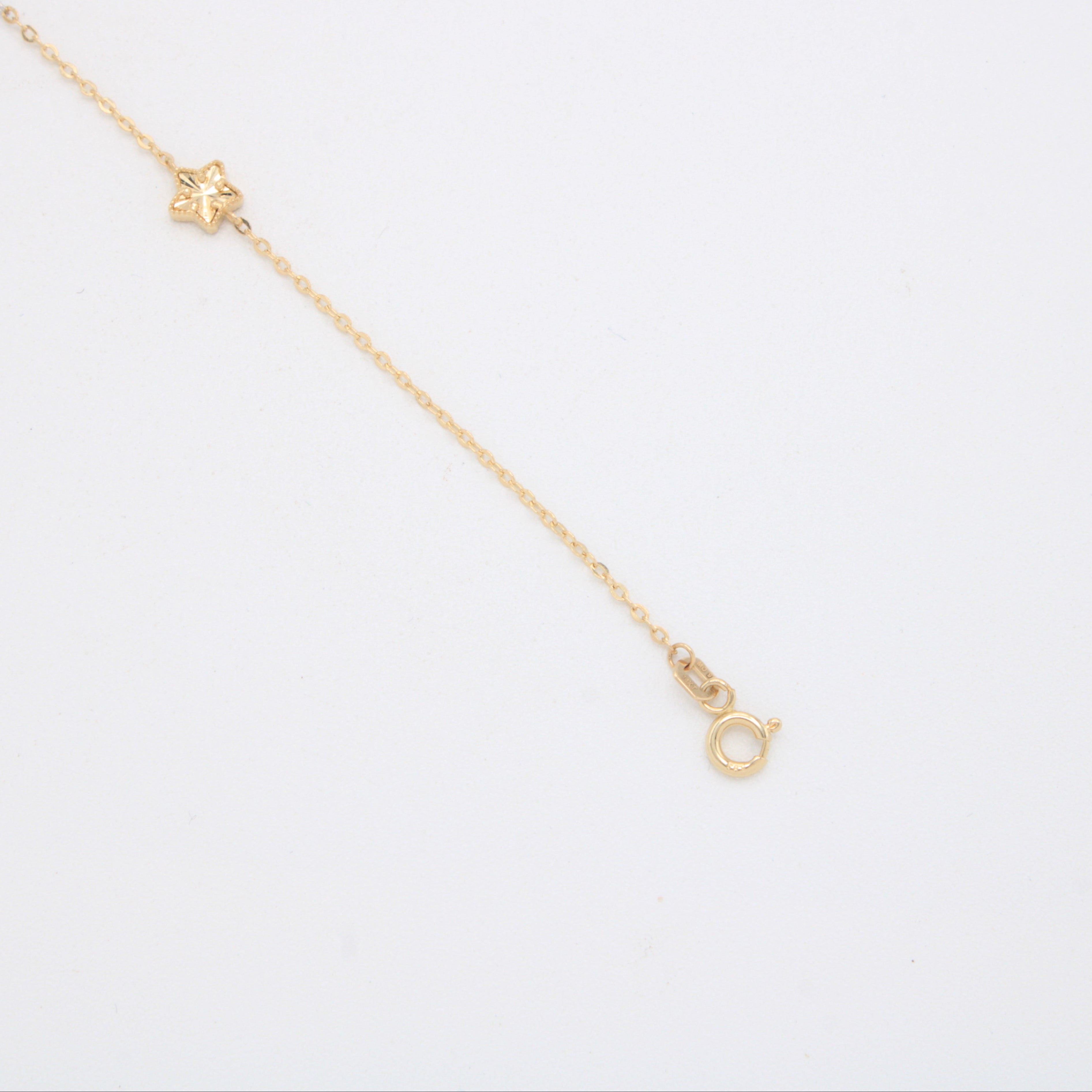 Pulsera de Oro 14k de 3 Estrellas Diamantadas Florentinas mod. 11038
