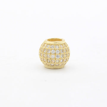 Charm de Oro 14k Bola de Fuego Pequeña con Zirconias Finas mod. 10646