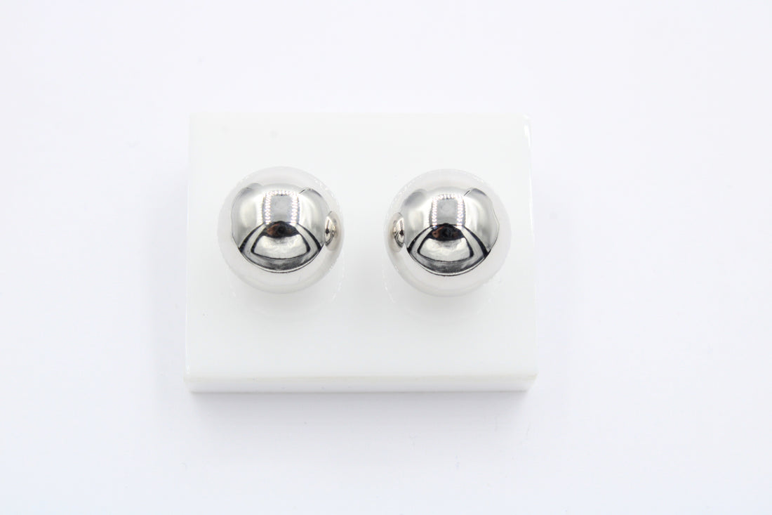 Arete de Oro 14k con Diseño Circular Liso mod. 10064