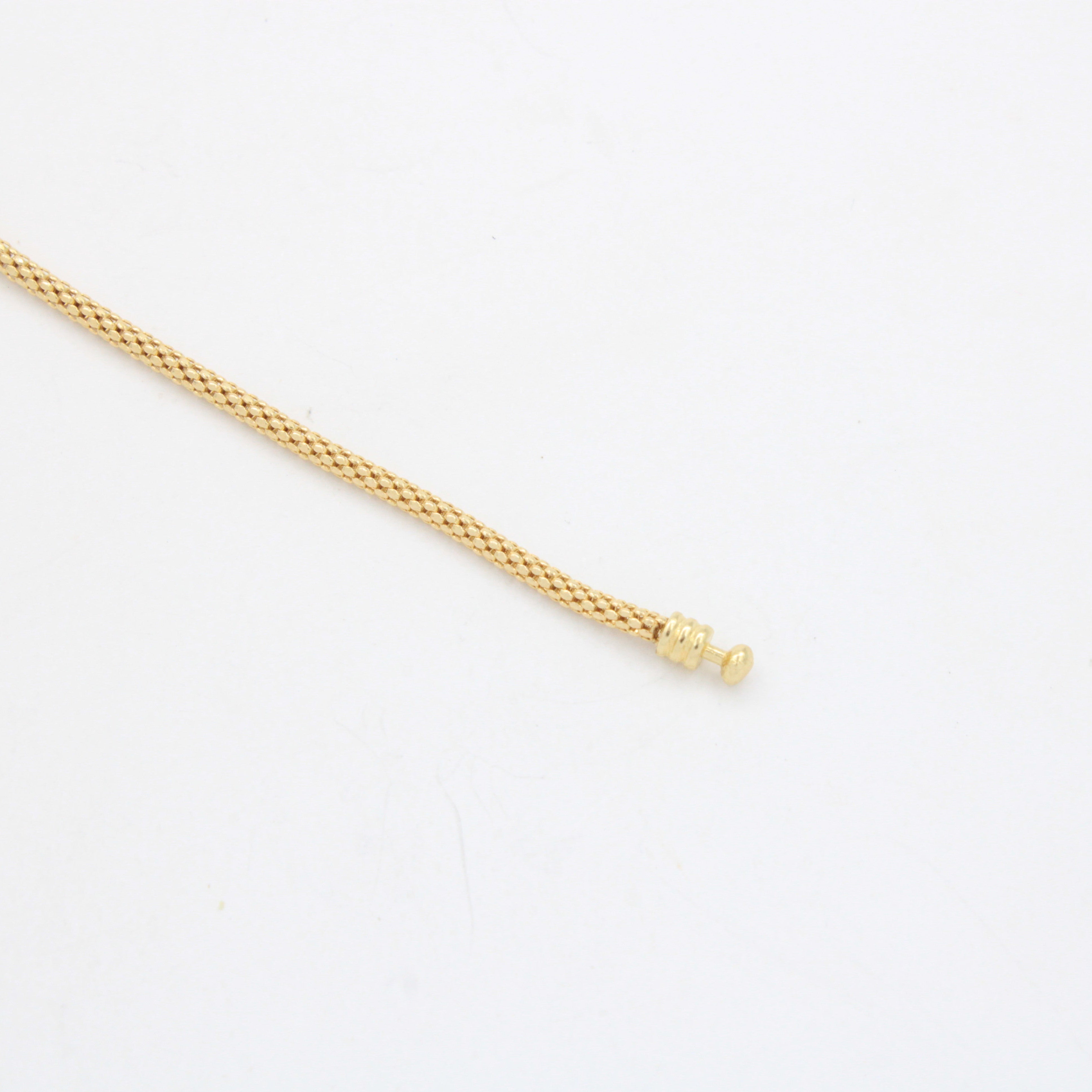 Pulsera de Oro 14k Tejido Cola de Rata con Dijes Charm, Detalles Diamantados e Incluye Zirconias mod. 10657
