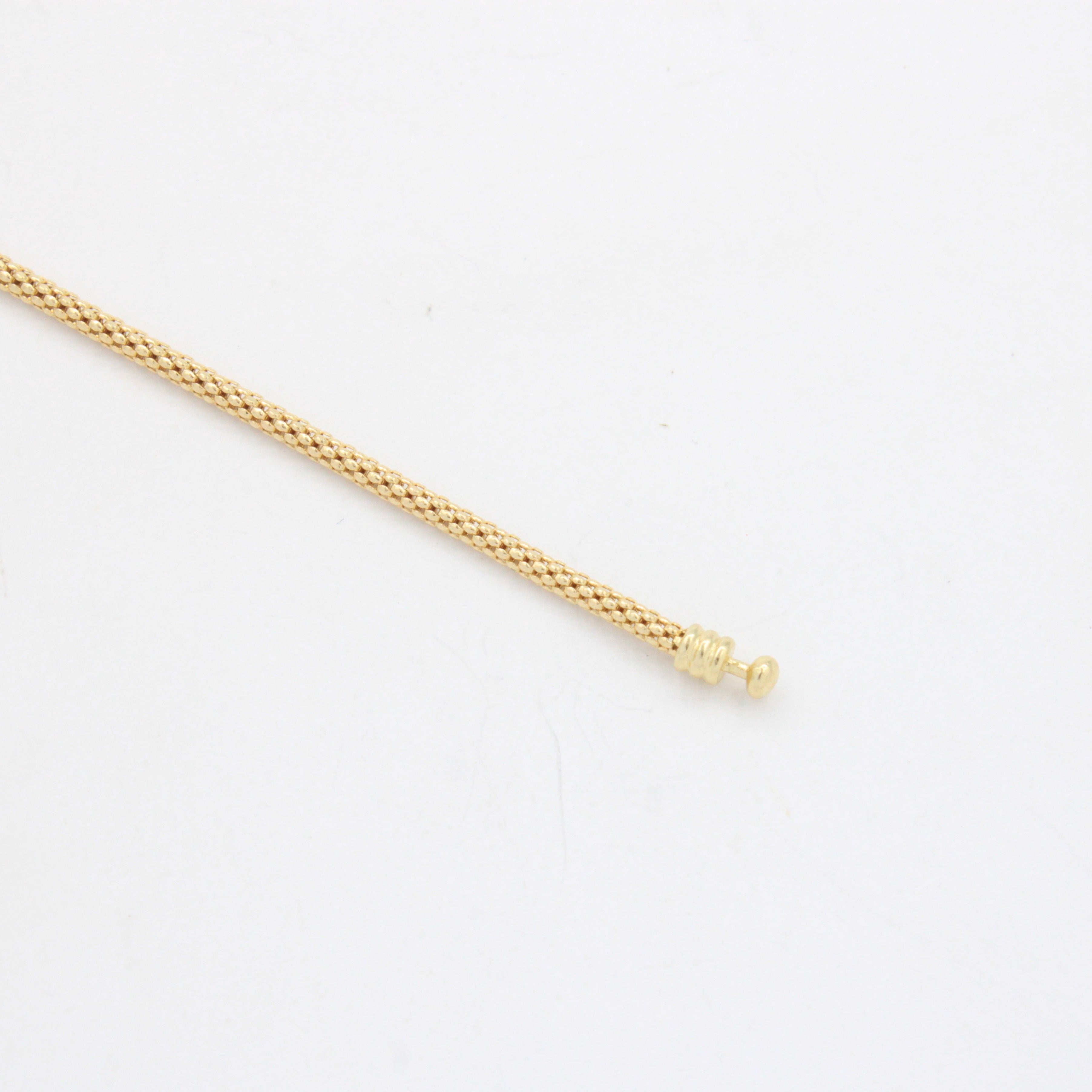 Pulsera de Oro 14k Tejido Cola de Rata con Dijes Charm, Diamantado y Zirconias mod. 10658