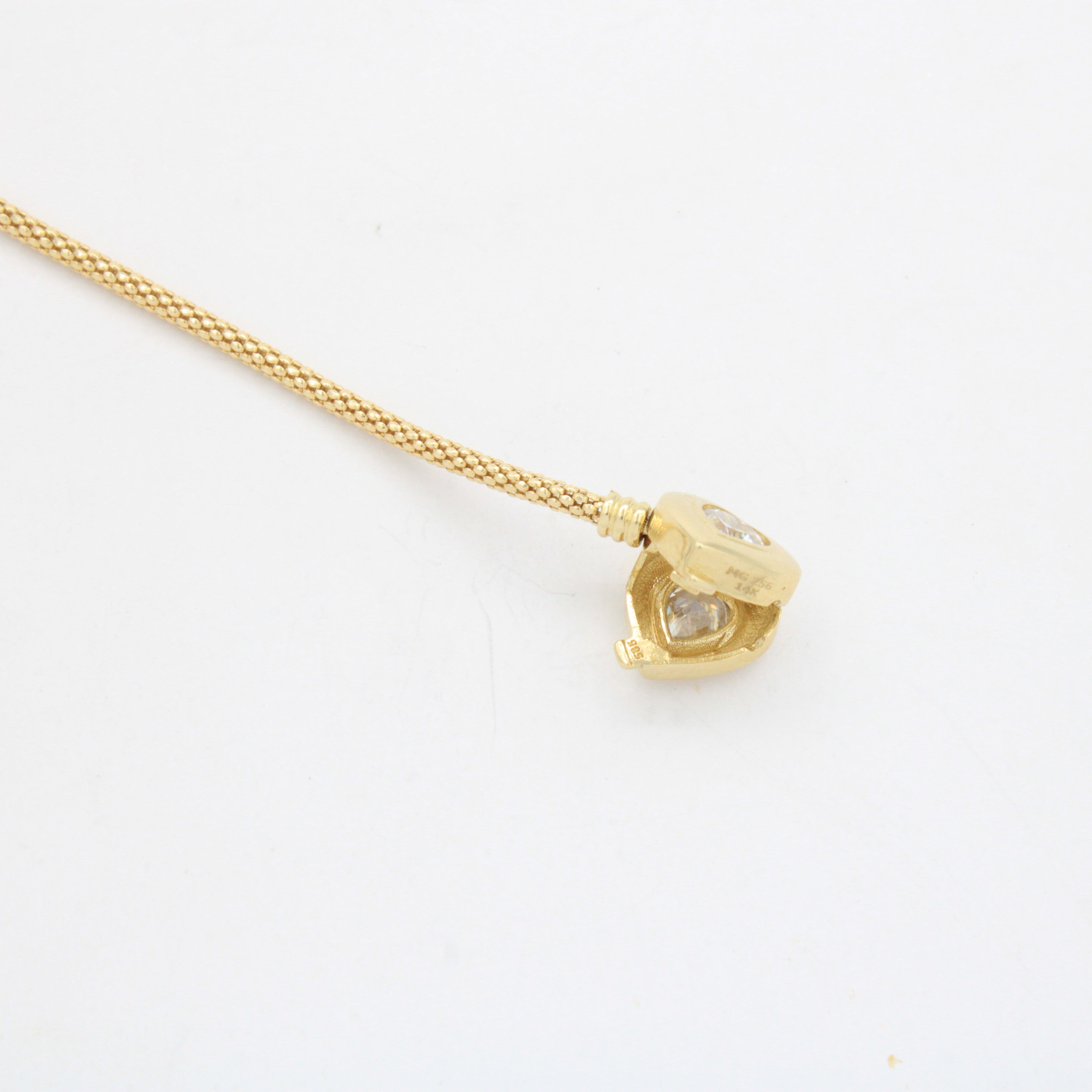 Pulsera de Oro 14k Tejido Cola de Rata con Dijes Charm, Diamantado y Zirconias mod. 10658