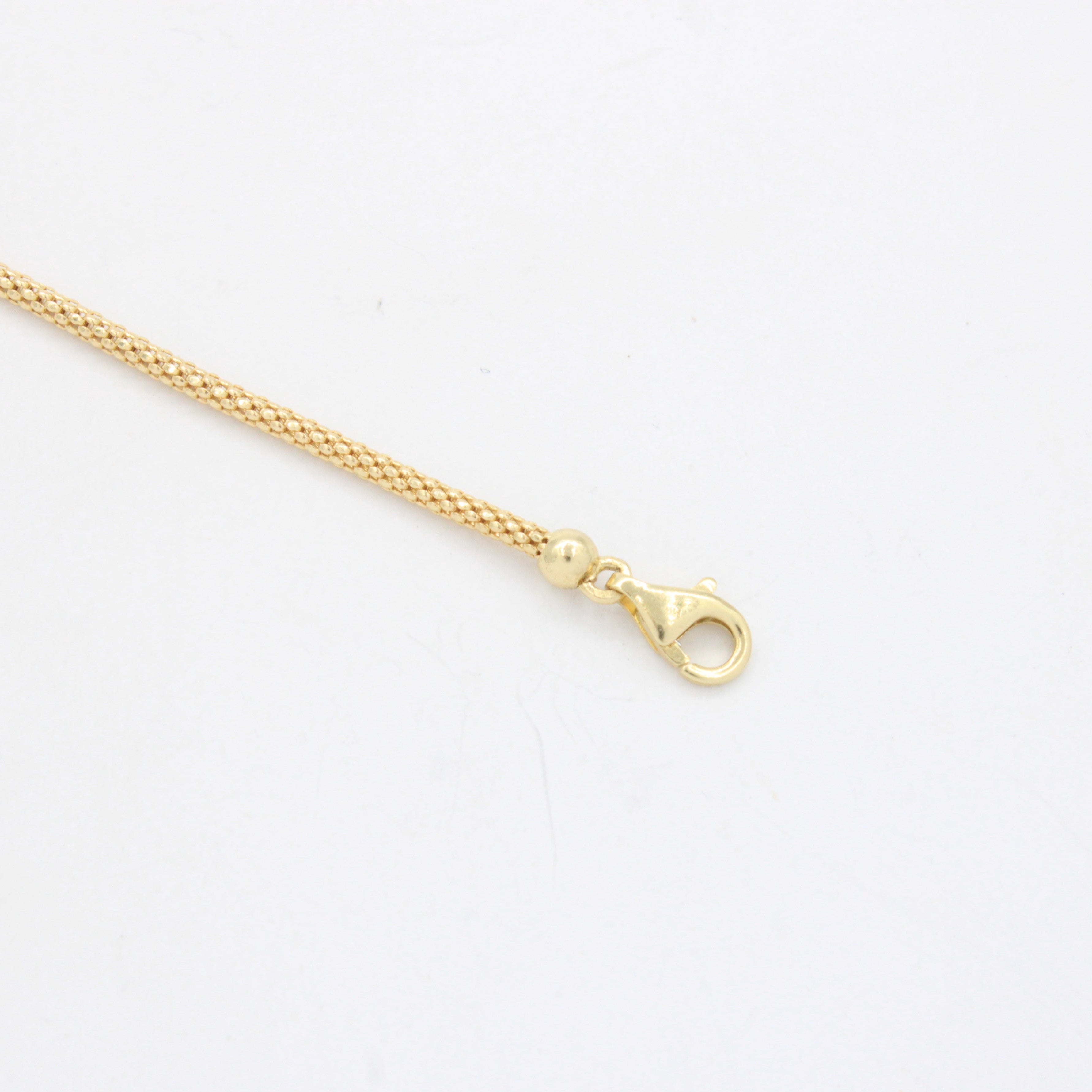 Pulsera de Oro 14k Tejido Cola de Rata con Dijes Charm Finos, Zirconais Brillantes y Diamantados mod. 10660