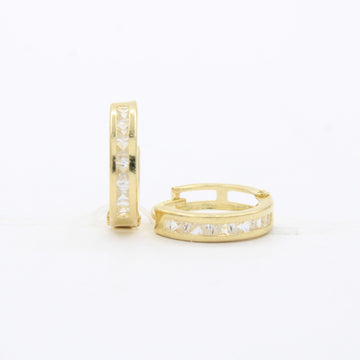 Grapa de Oro 14k con Zirconias Finas mod. 10599