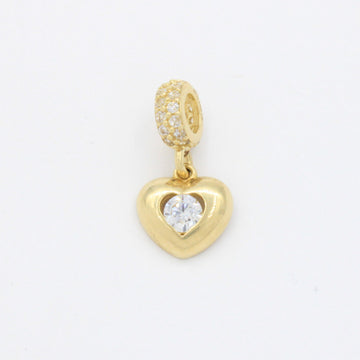 Charm de Oro 14k Corazón con Zirconia Brillante mod. 10674