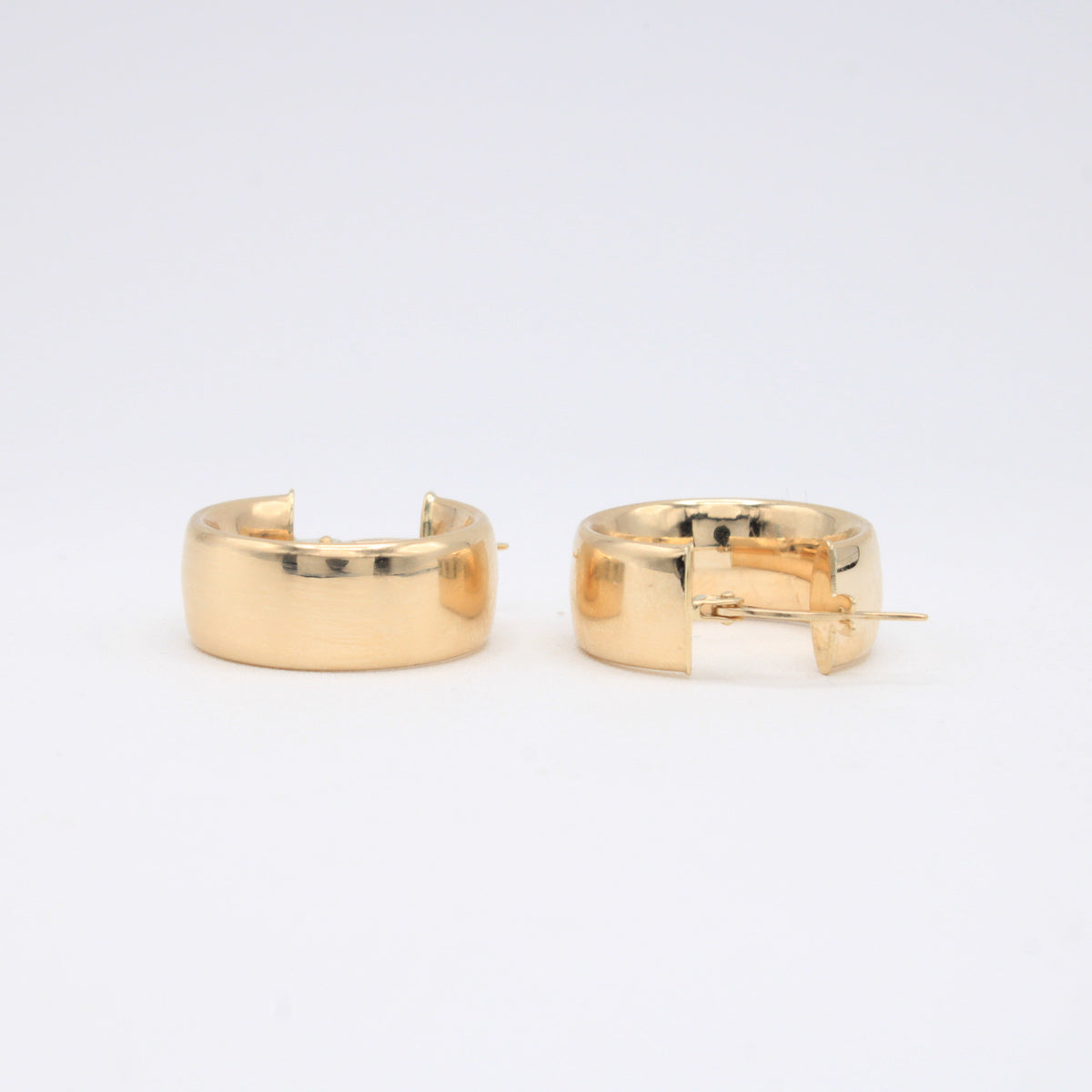 Grapa de Oro 14k Lisa Clásica Elegante mod. 11063