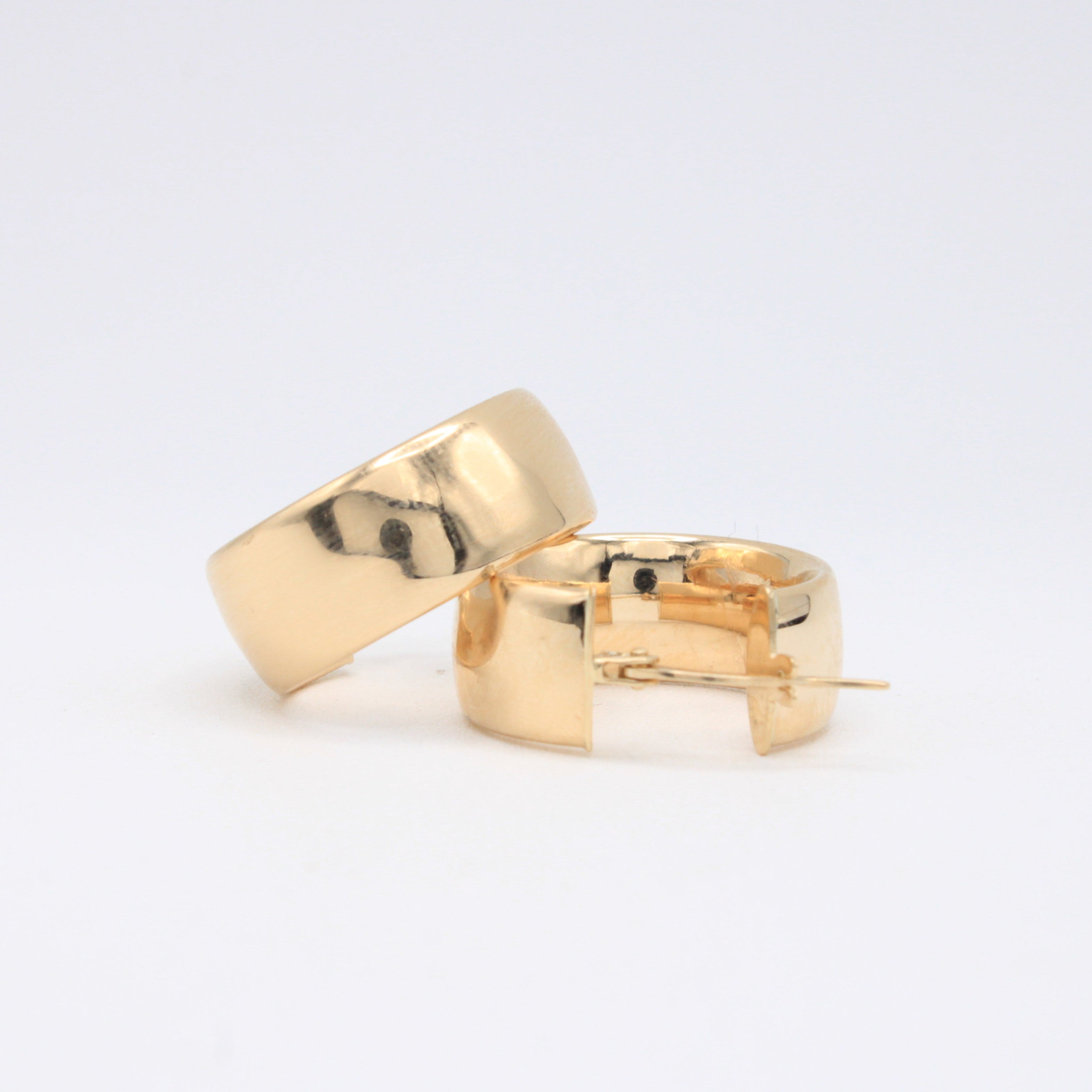 Grapa de Oro 14k Lisa Clásica Elegante mod. 11063