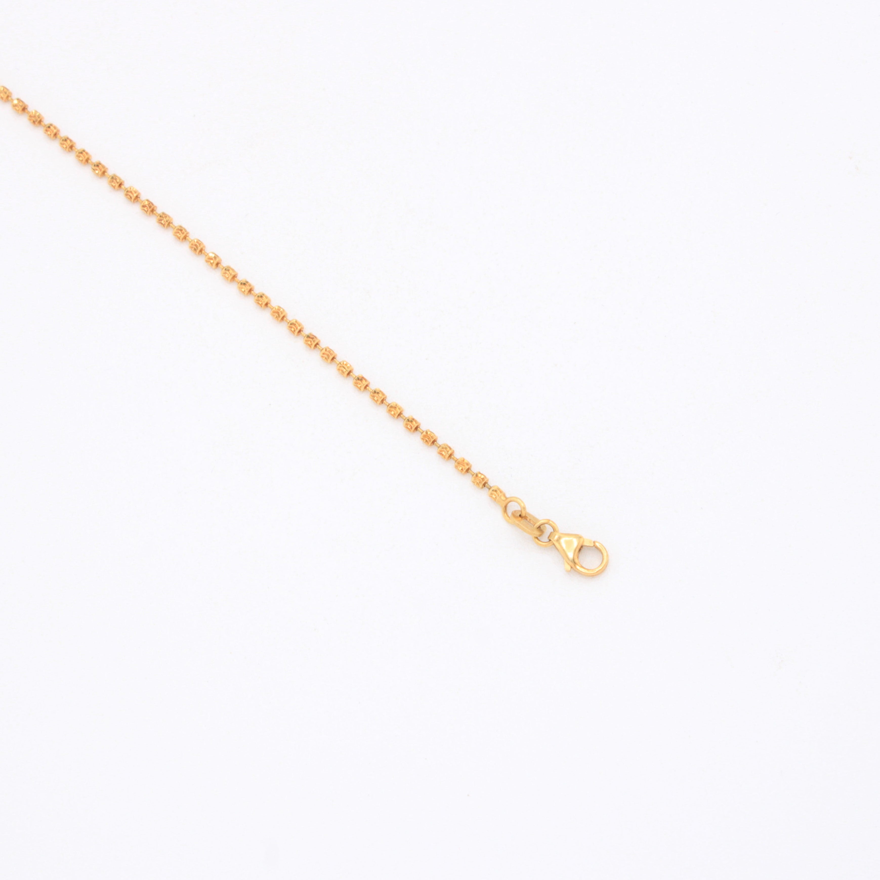 Tobillera de Oro 14k Diseño Elegante con Tejido Diamantado mod. 11074
