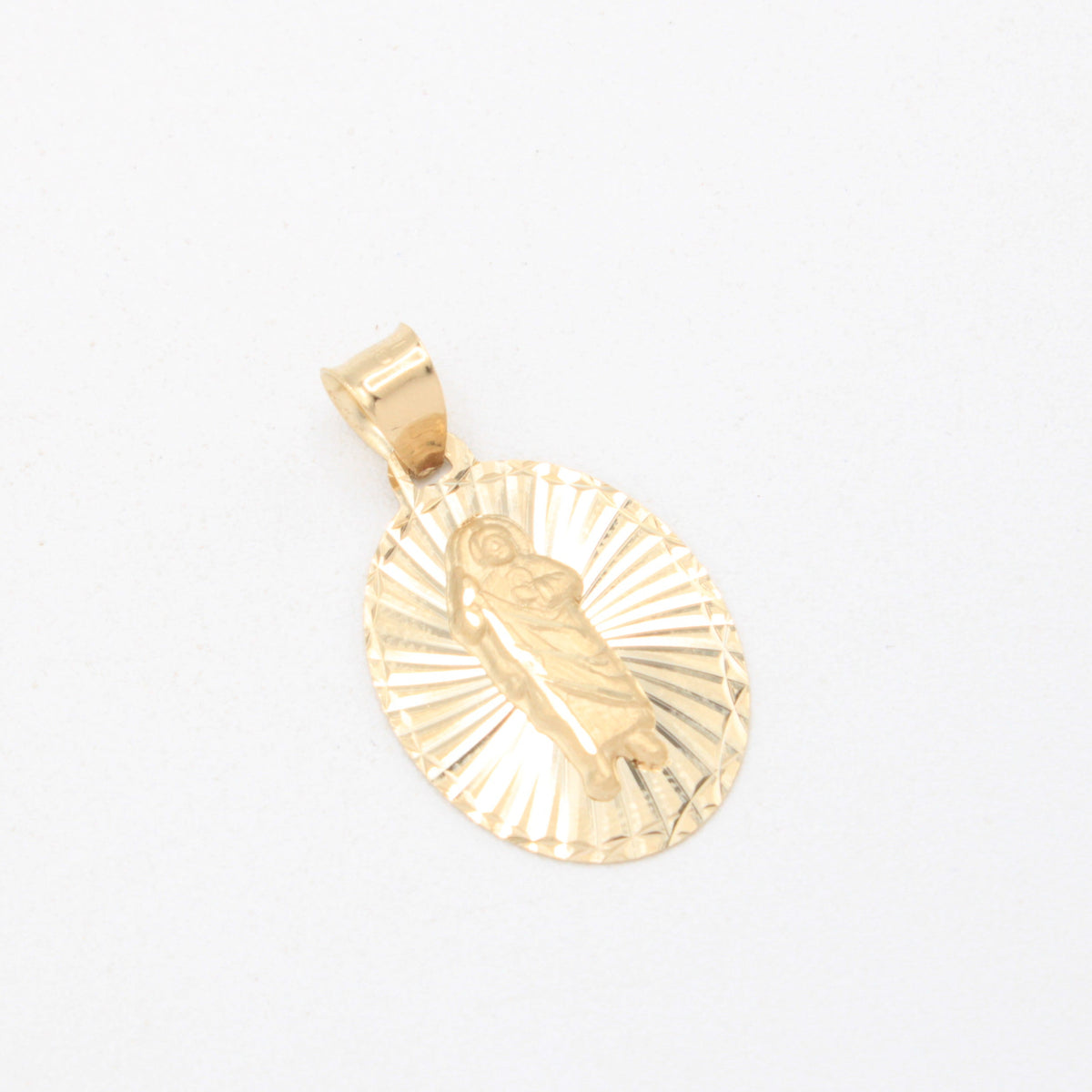 Medalla de Oro 14k Oval de San Judas Tadeo mod. 11082