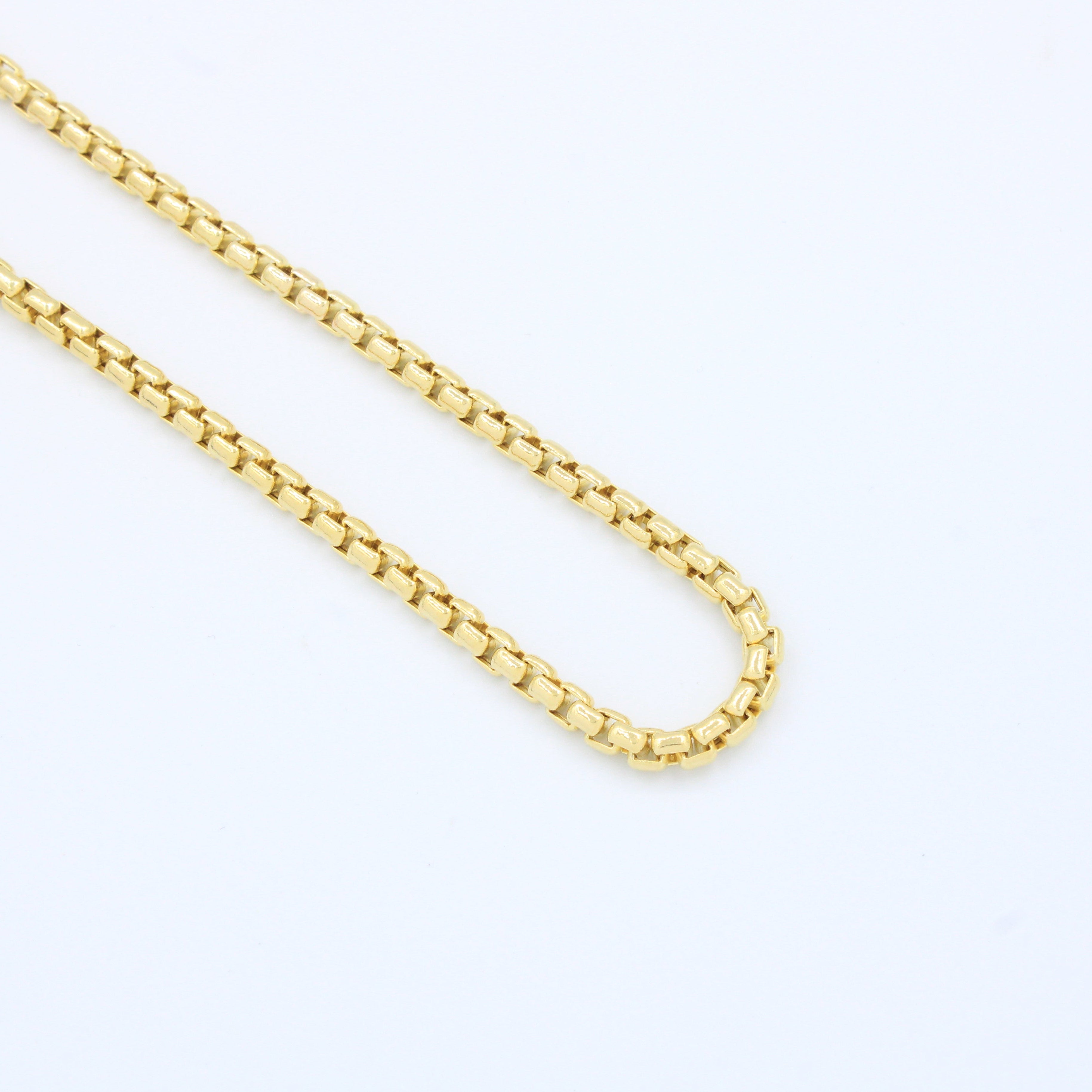 Cadena de Oro 14k con Tejido de Cubo mod. 10132