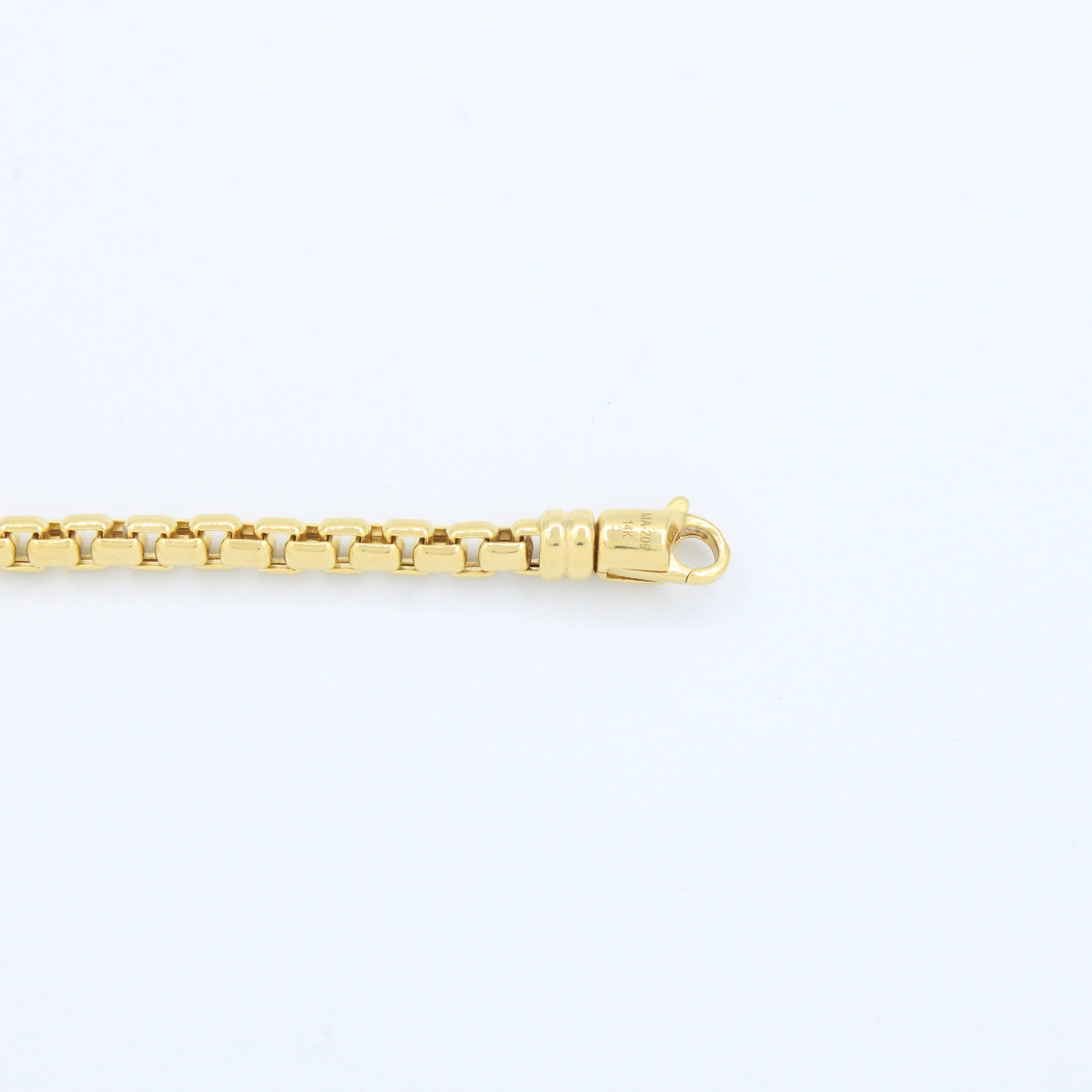 Cadena de Oro 14k con Tejido de Cubo mod. 10132