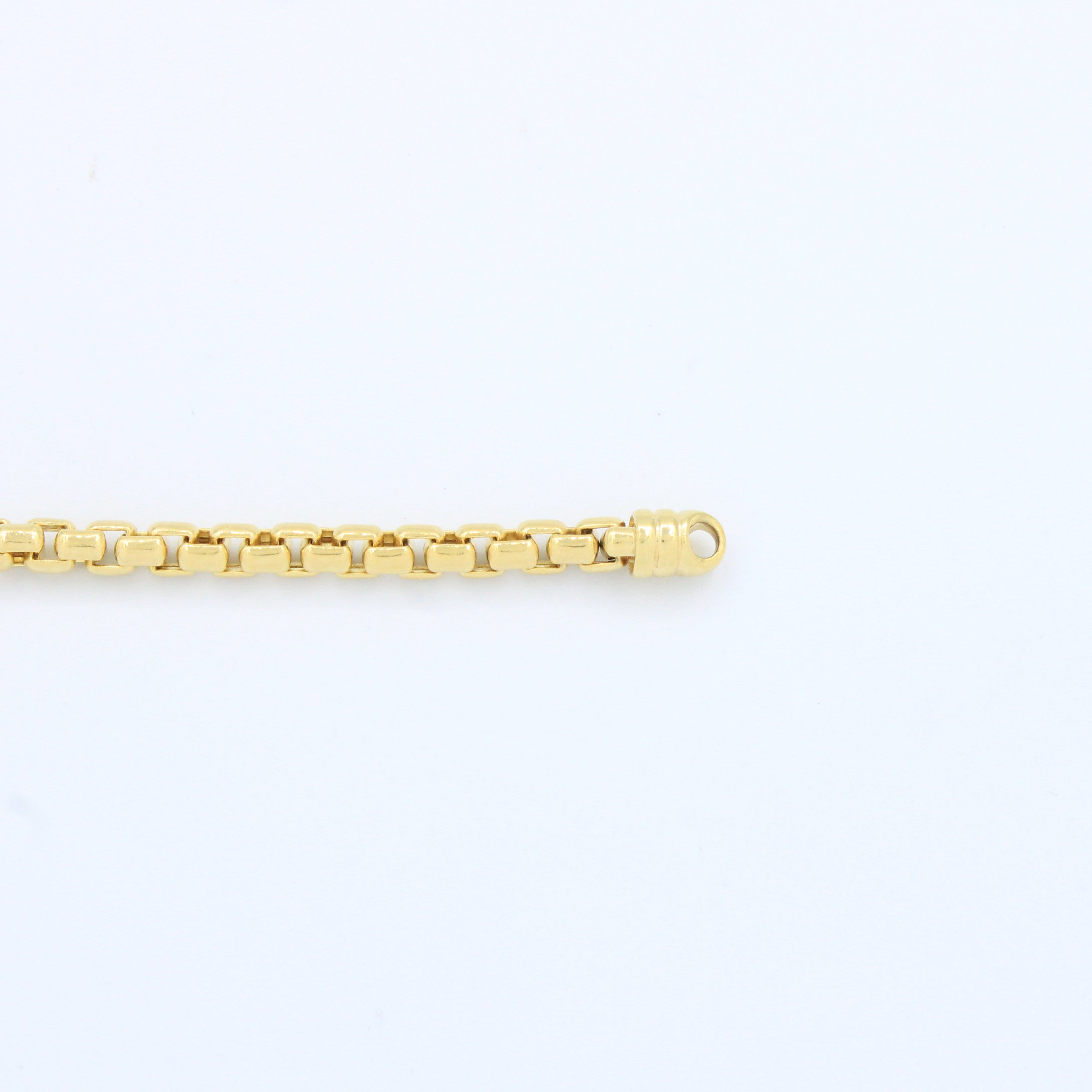 Cadena de Oro 14k con Tejido de Cubo mod. 10132