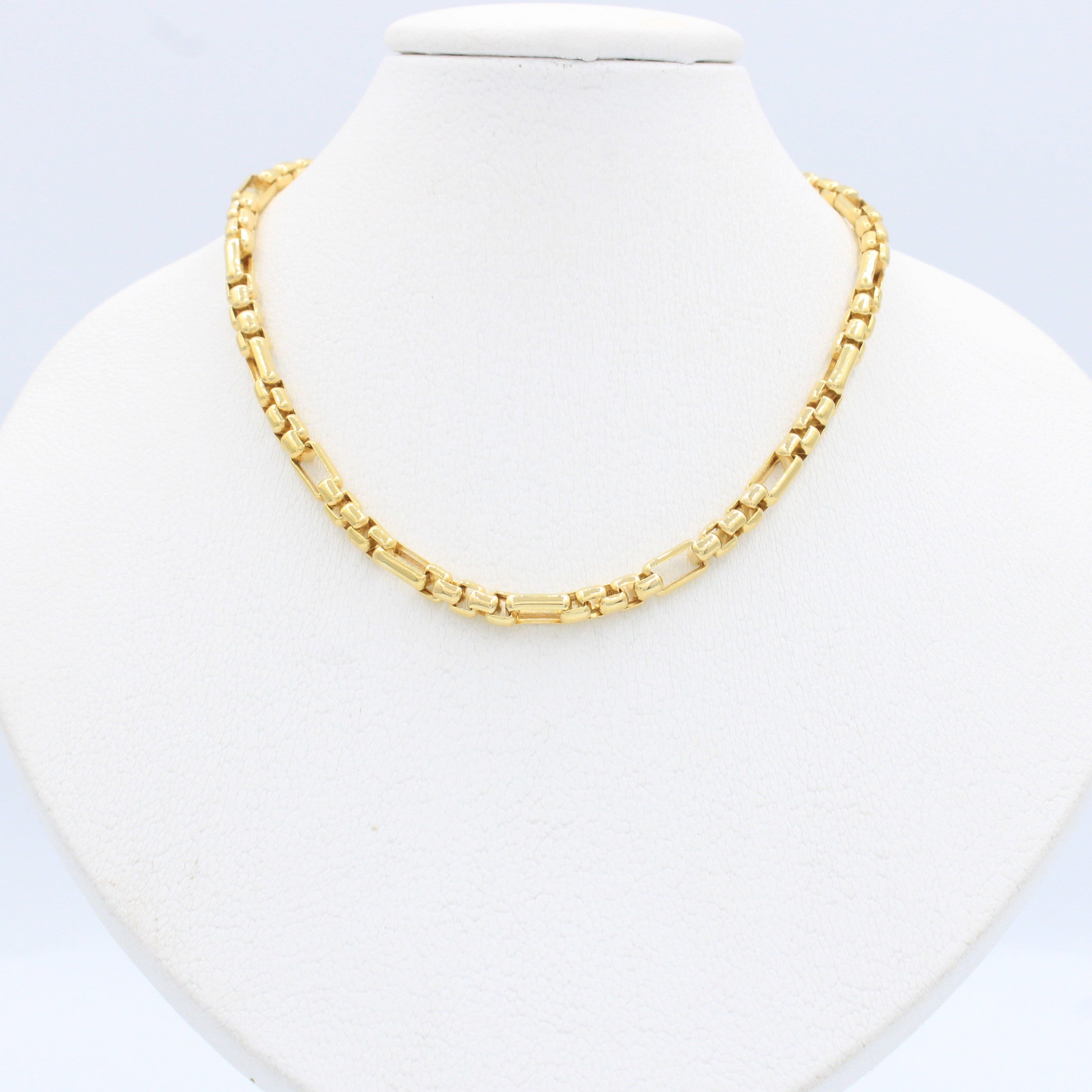 Cadena de Oro 14k con Tejido de Cubo 3x1 mod. 10134