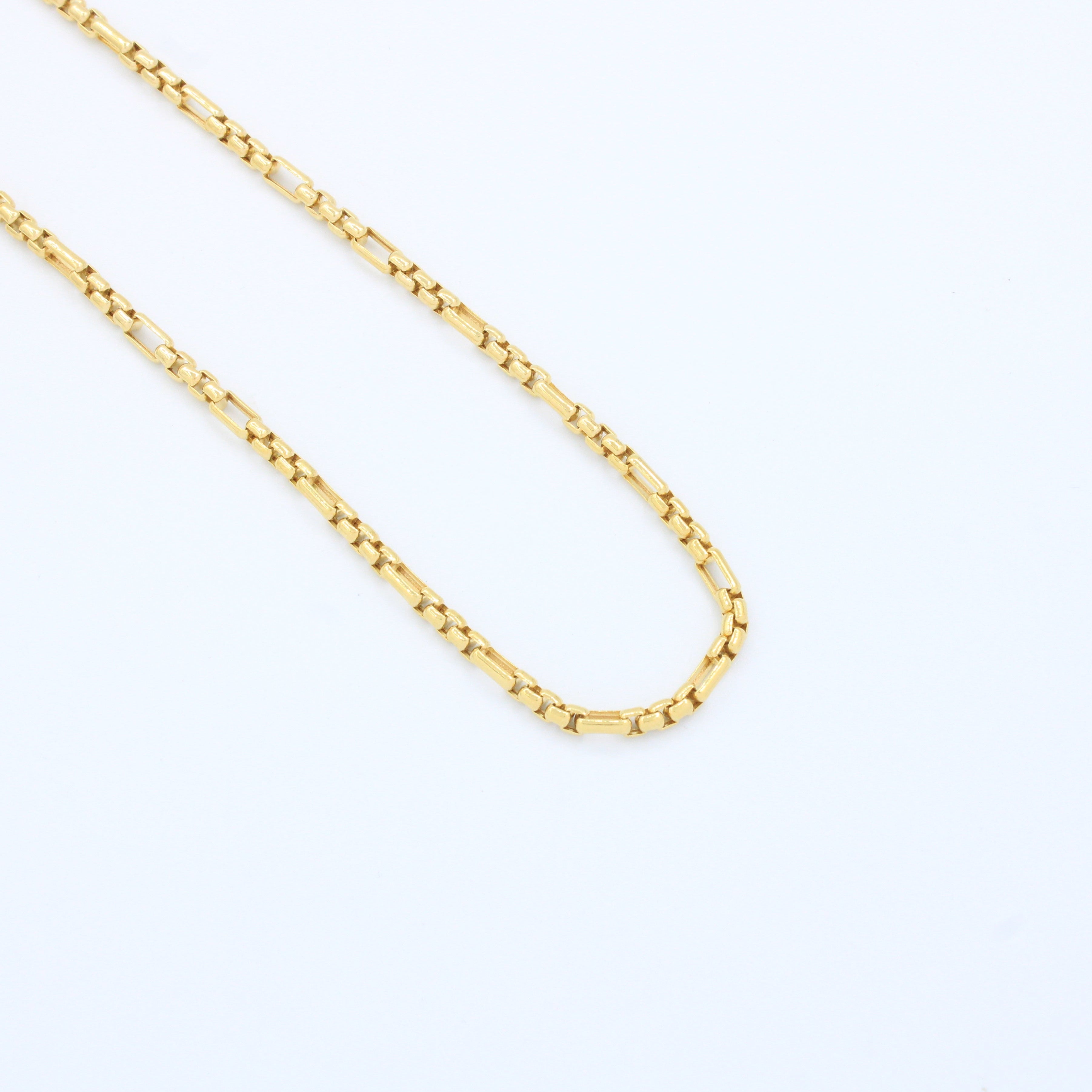 Cadena de Oro 14k con Tejido de Cubo 3x1 mod. 10134