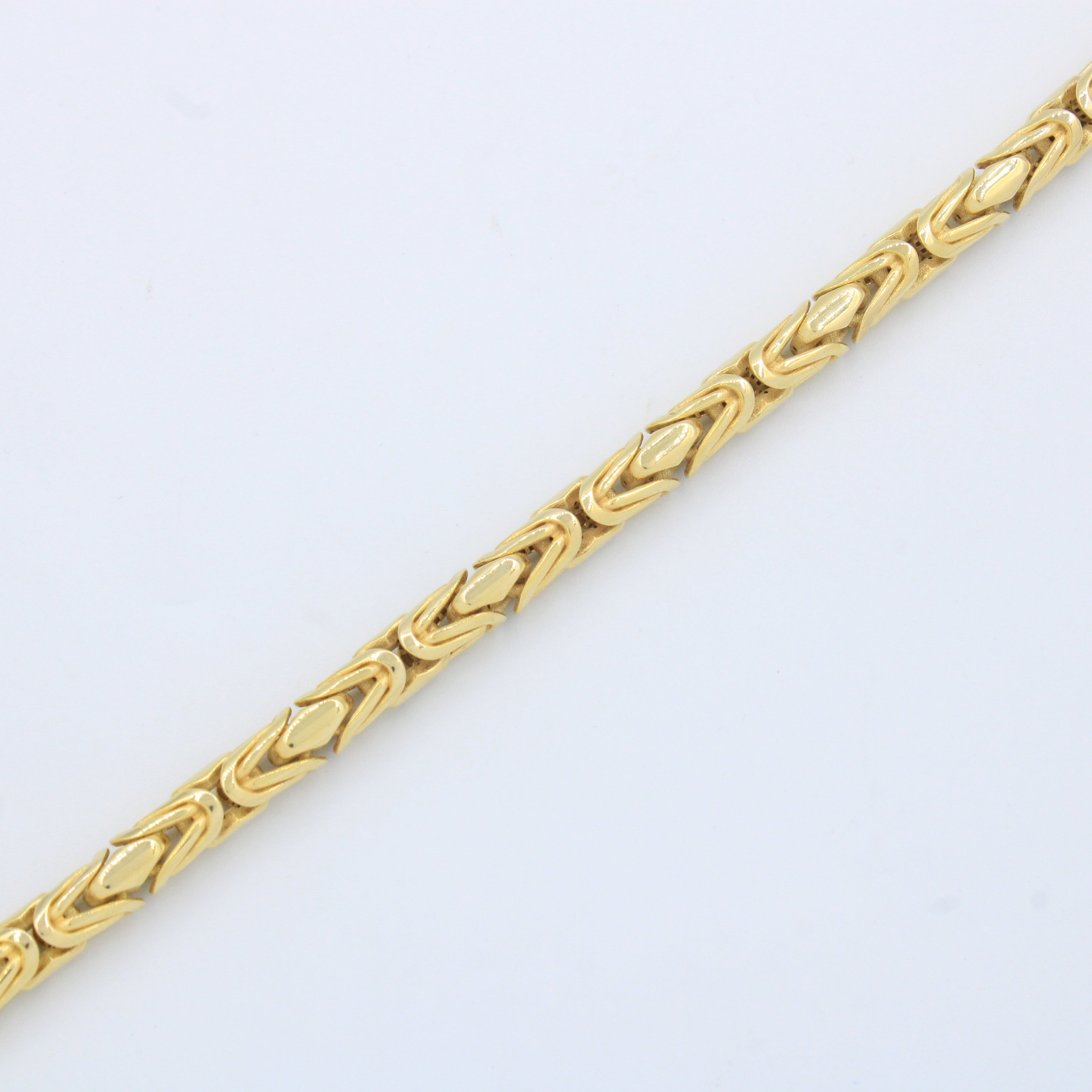 Pulsera Monaco Chain de Oro 14k Modelo Rey de Broche Pavé con Incrustación de Swarovski mod. 9685