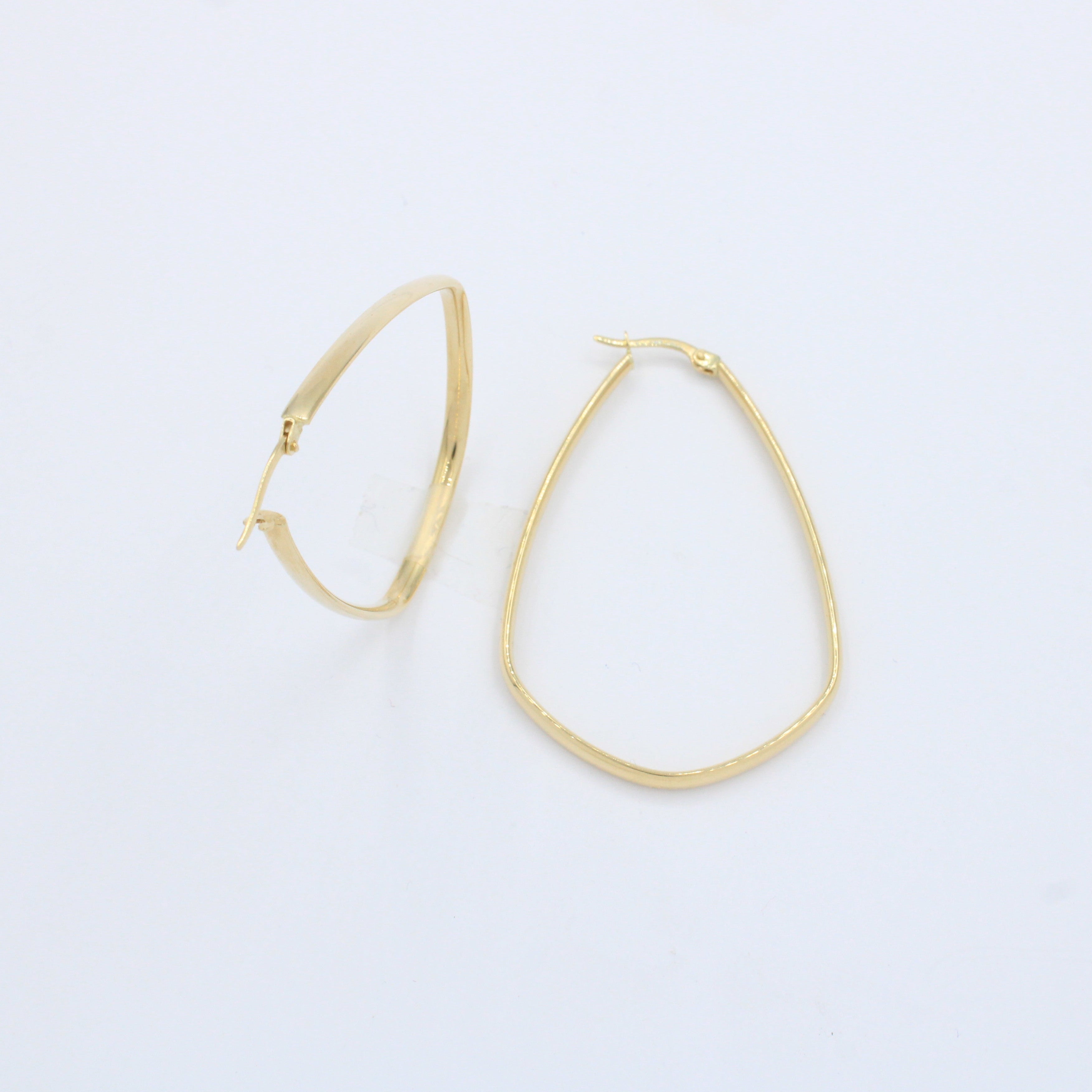 Arracada de Oro 14k Diseño Diamante en Estilo Brillante mod. 10149