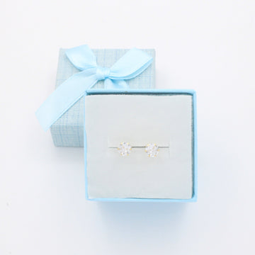 Broquel de Oro 14k con Zirconia Brillante de Corte Fino mod. 10735