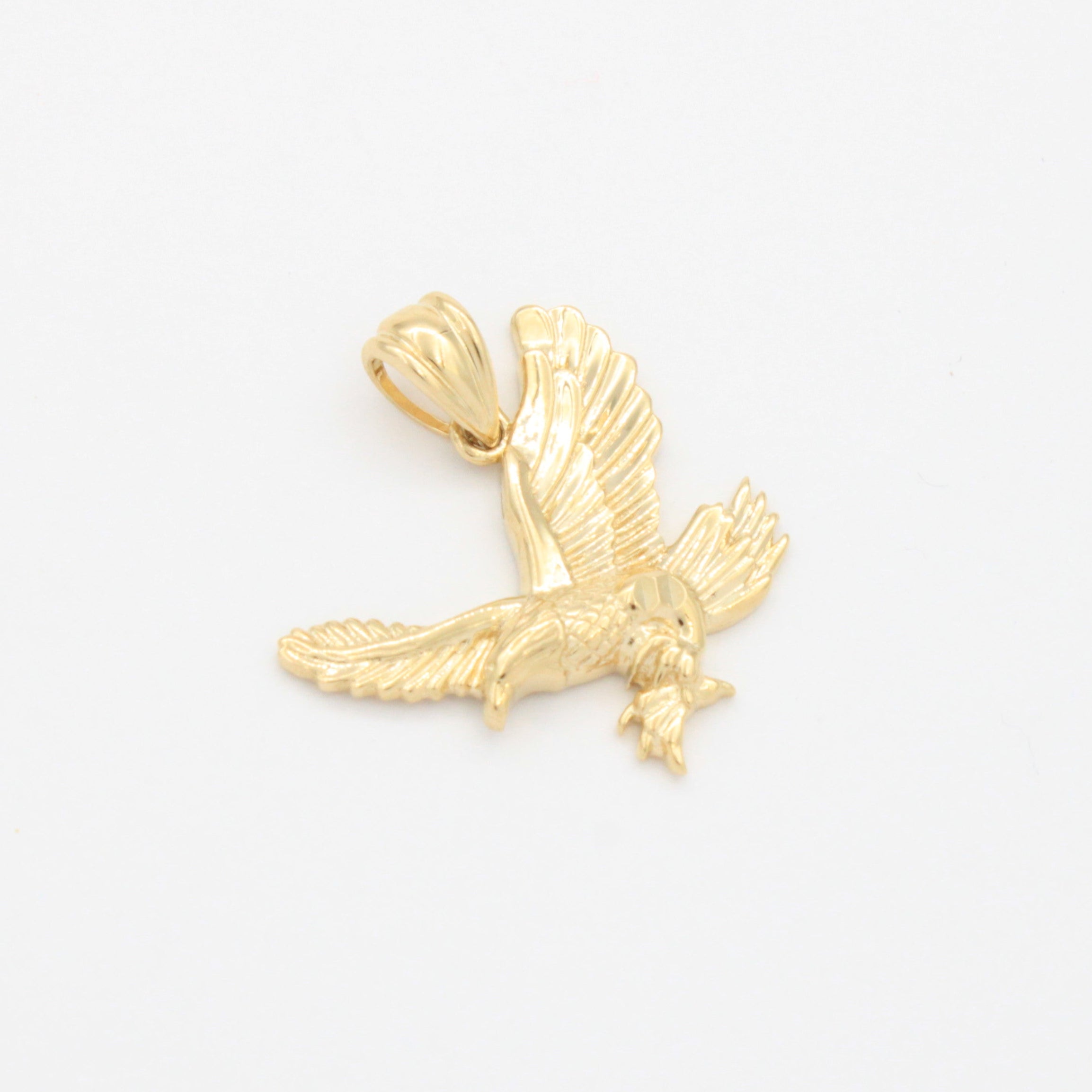 Dije de Oro 14k Águila Brillante de Tamaño Pequeño mod. 10793