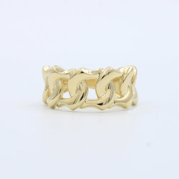 Anillo de Oro 14k Diseño de Eslabones Finos mod. 10195