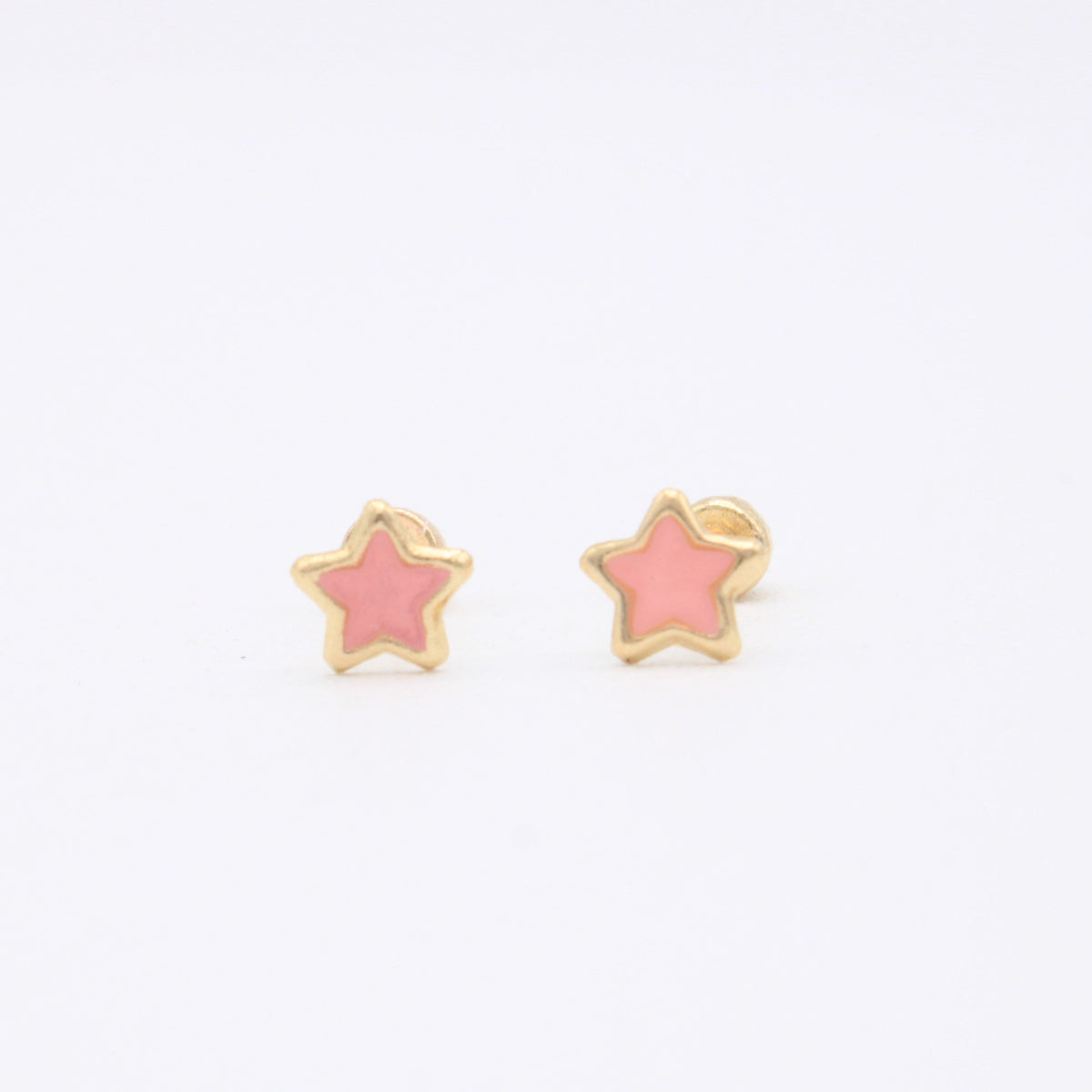 Broquel 10k Estrella Rosa Pastel Mod. 11116