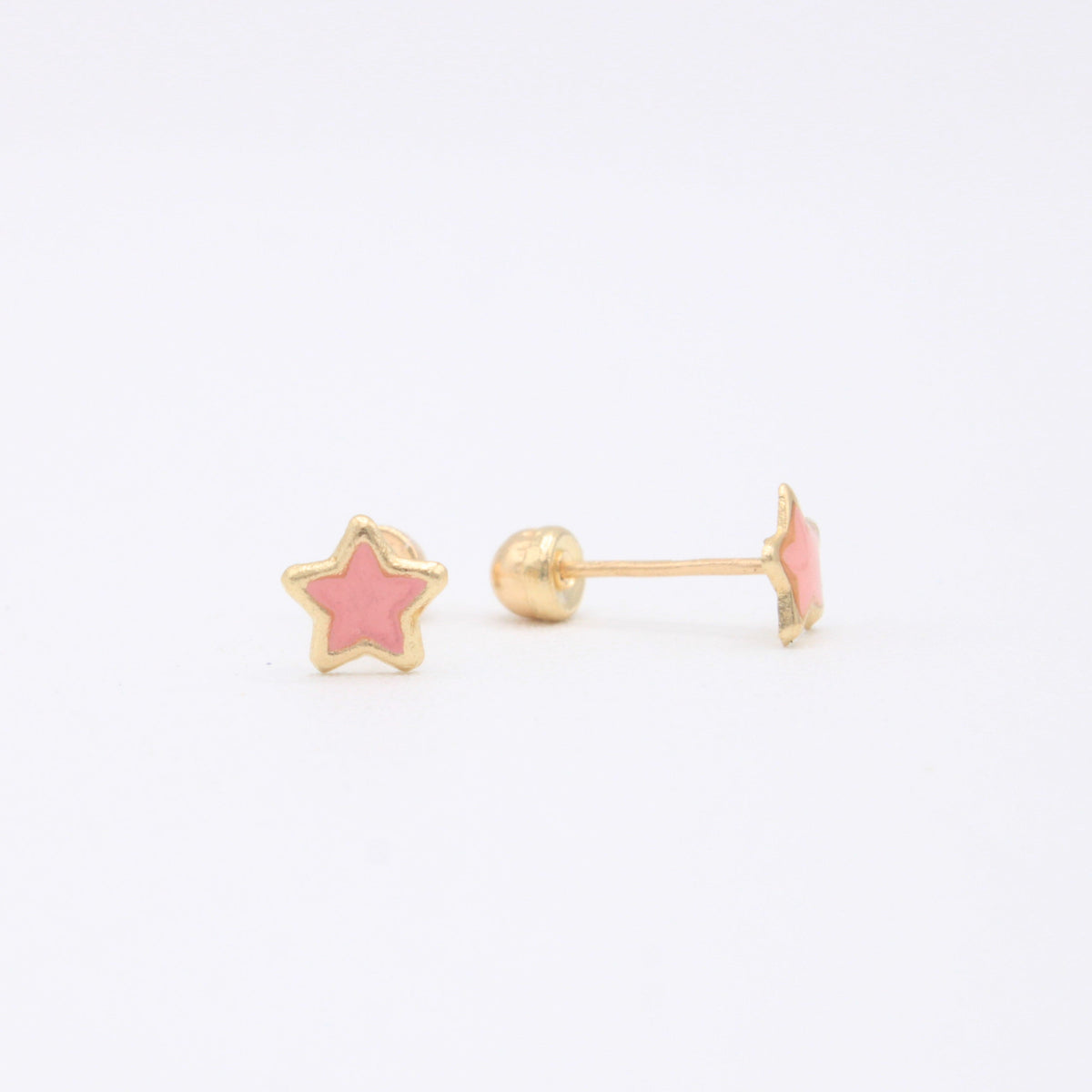 Broquel 10k Estrella Rosa Pastel Mod. 11116