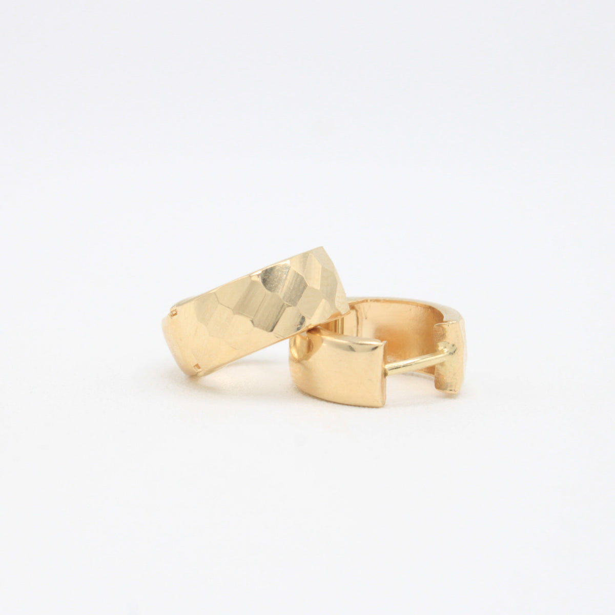 Grapa de Oro 14k Diseño Redondeado con Facetado mod. 11135