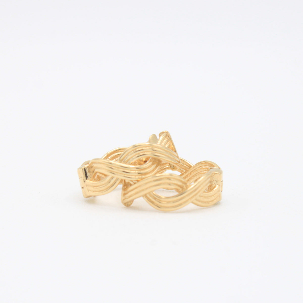 Grapa de Oro 14k Elegante Diseño Trenzado mod. 11136
