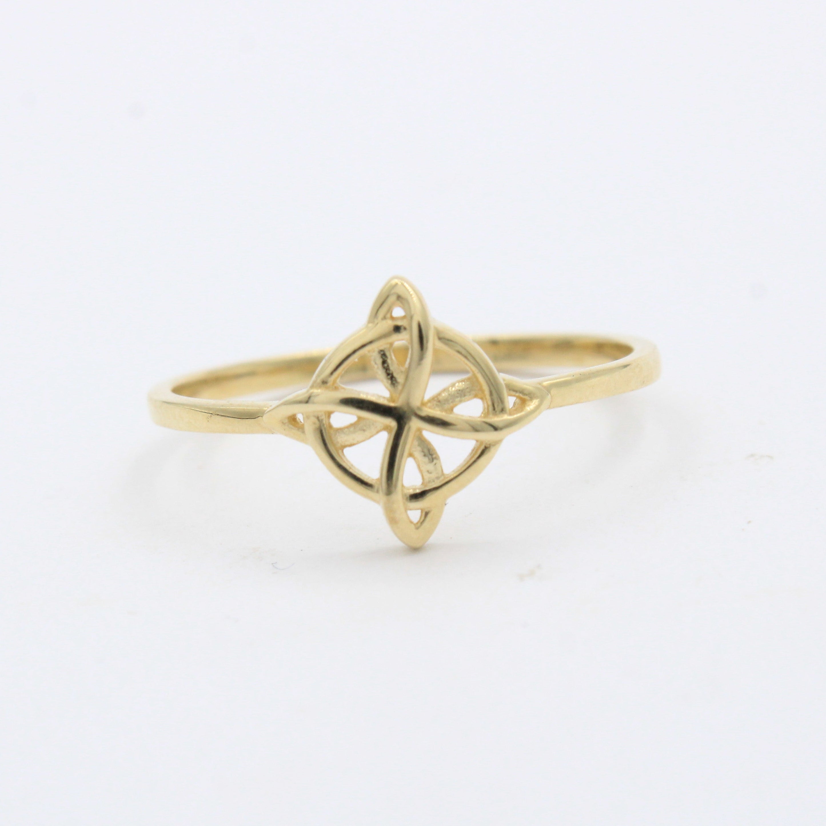 Anillo de Oro 14k Nudo de Bruja mod. 10229