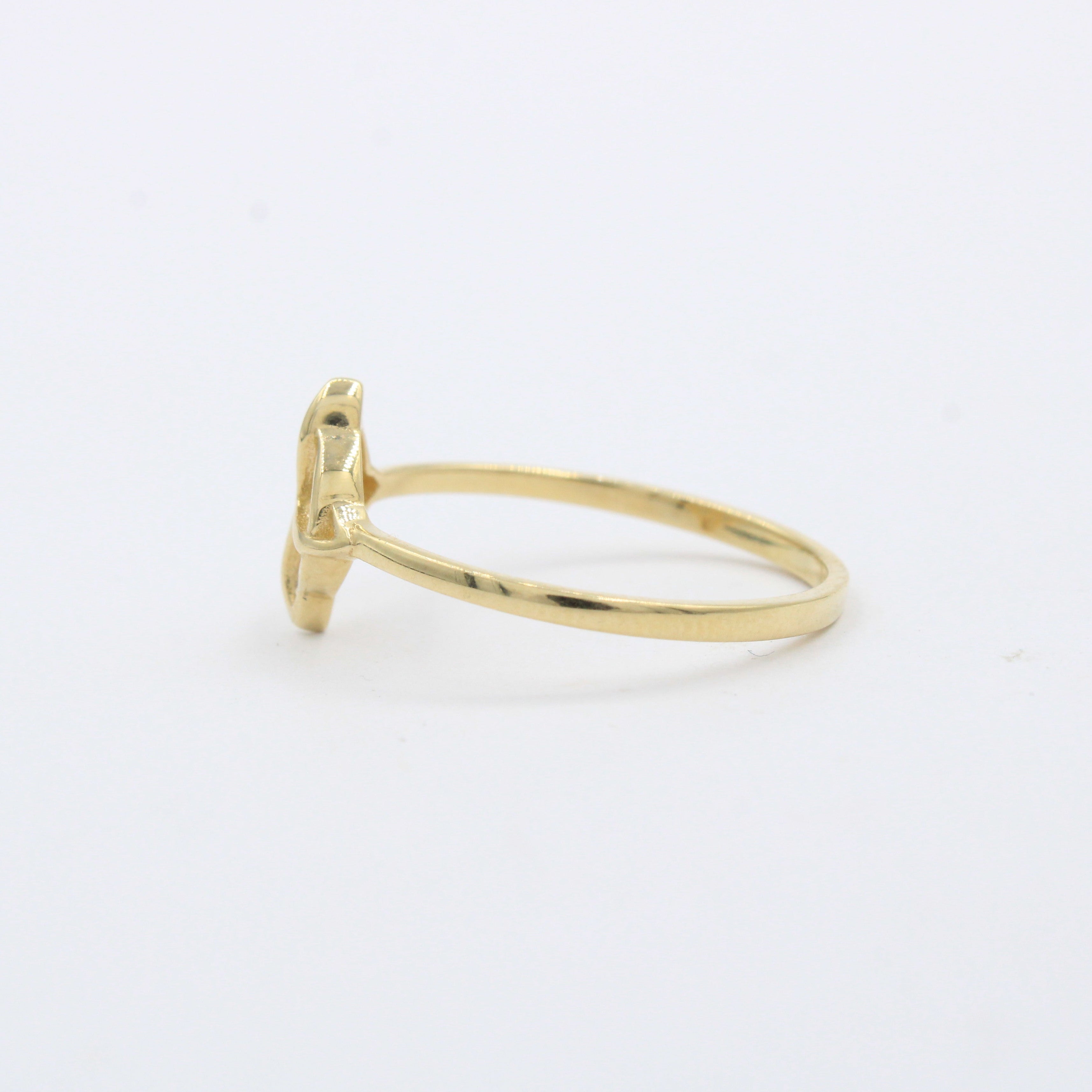 Anillo de Oro 14k Nudo de Bruja mod. 10229