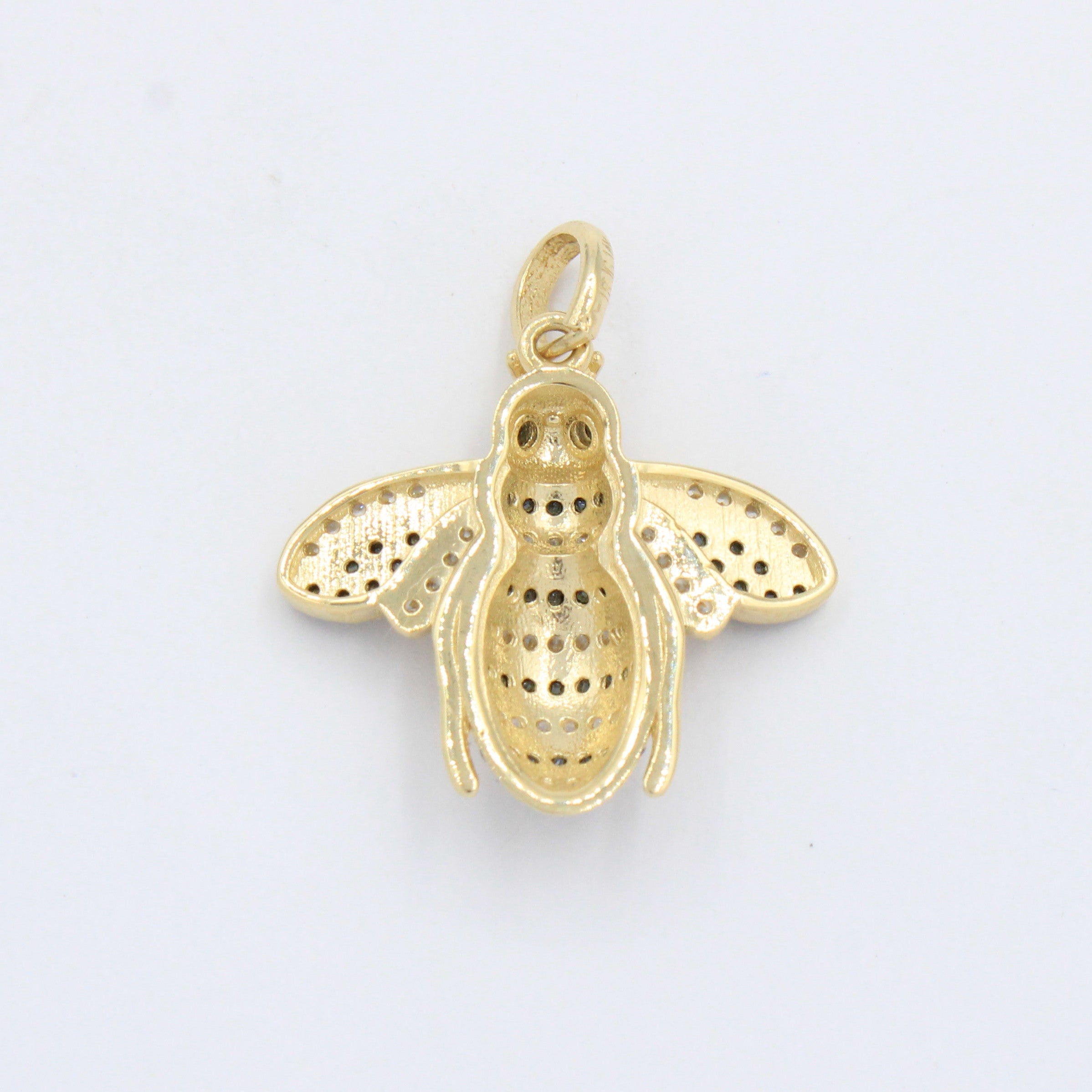 Dije de Oro 14k Abeja Brillante con Incrustaciónde Zirconias mod. 10255