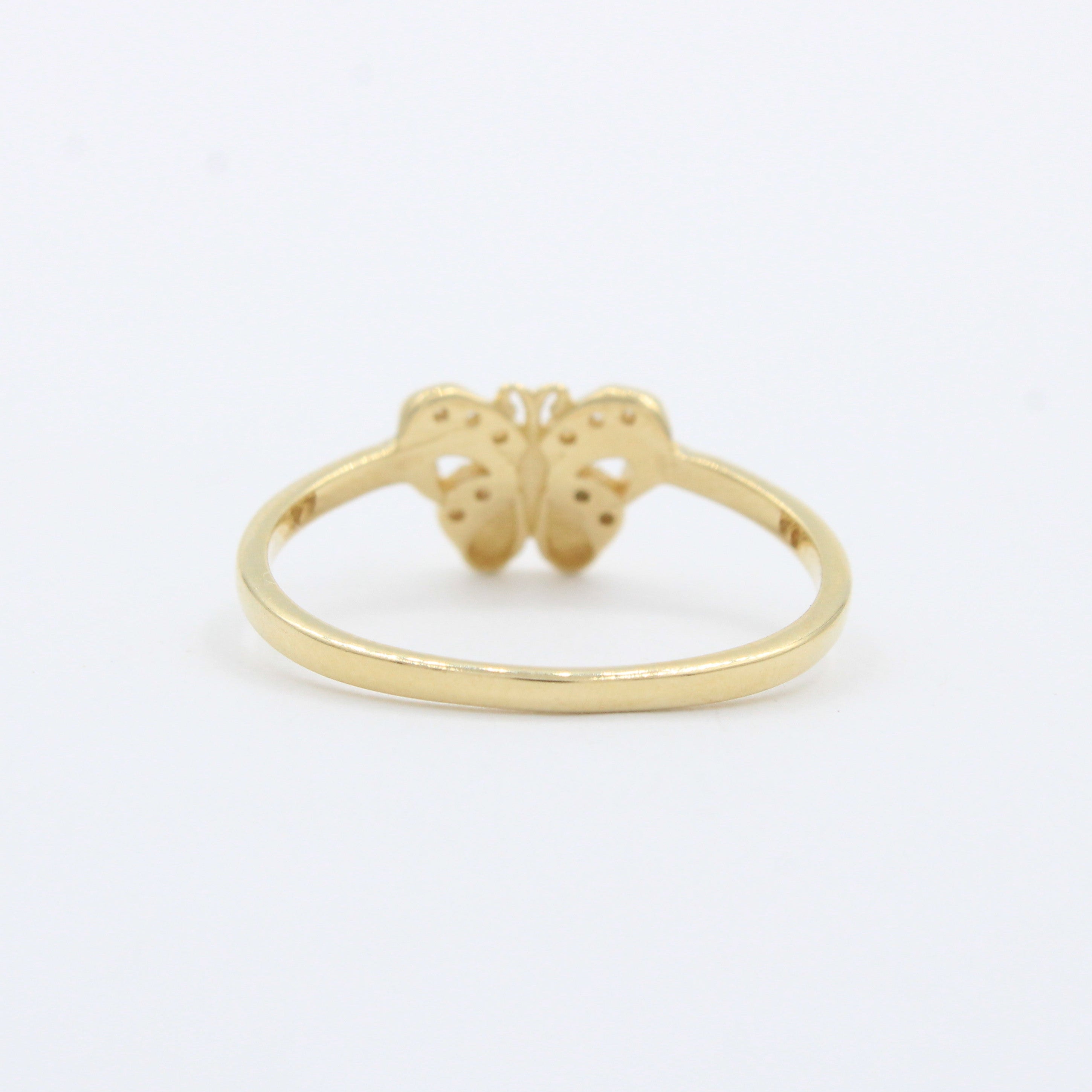 Anillo de Oro 14k Mariposa con Zirconias mod. 10285