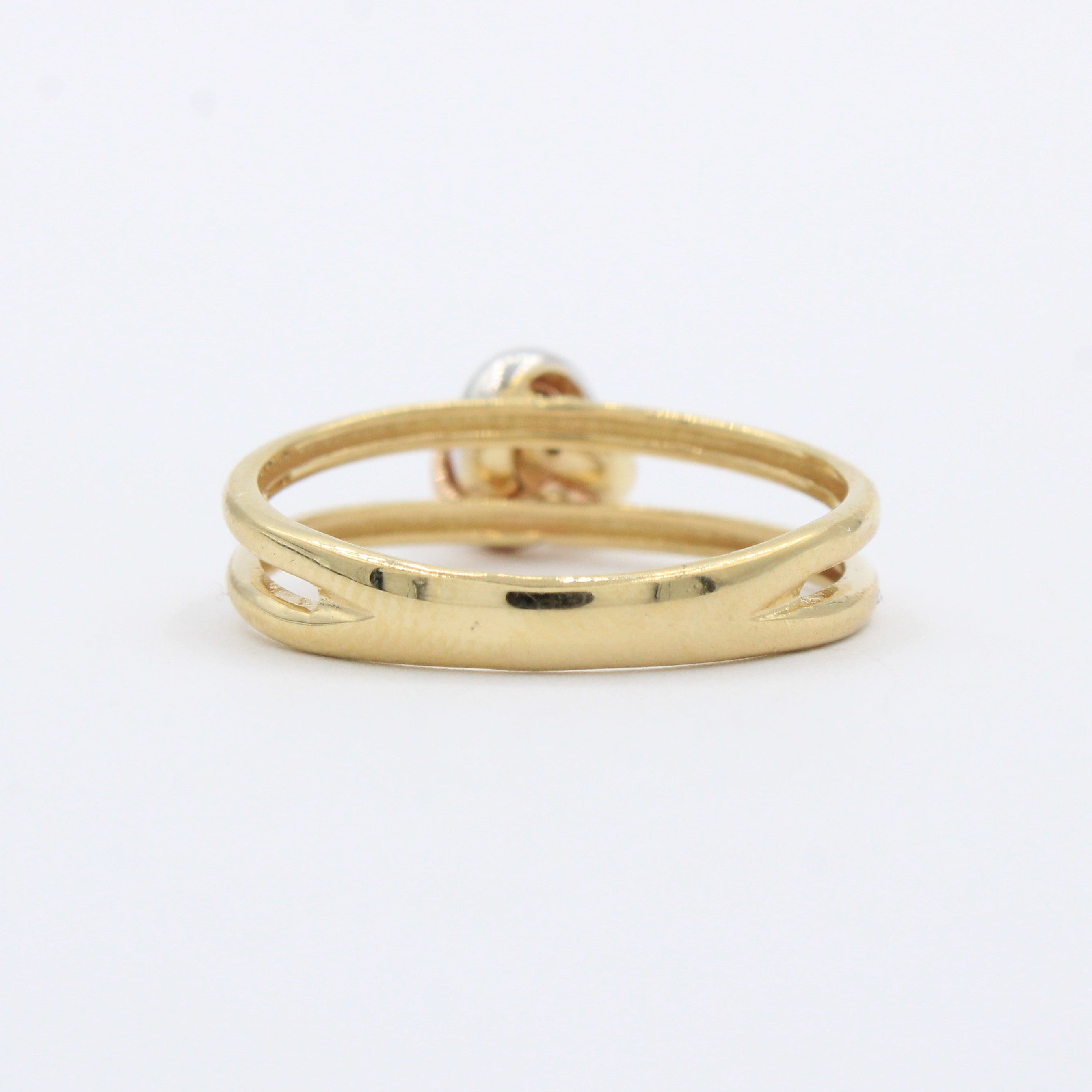 Anillo de Oro 14k Diseño de Nudo Brillante mod. 10294