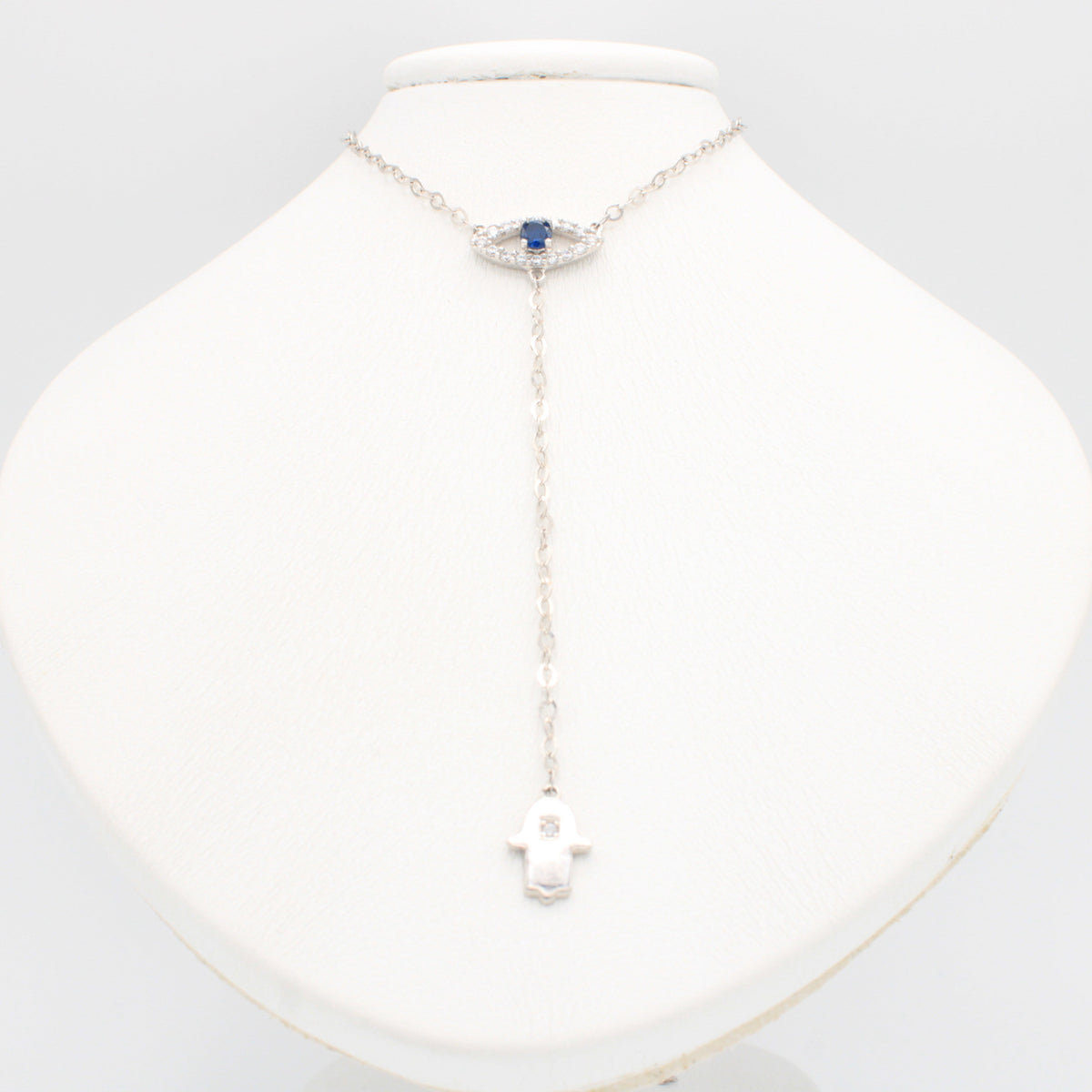 Gargantilla de Oro 14k Ojo Turco con Mano de Fátima mod. 11142