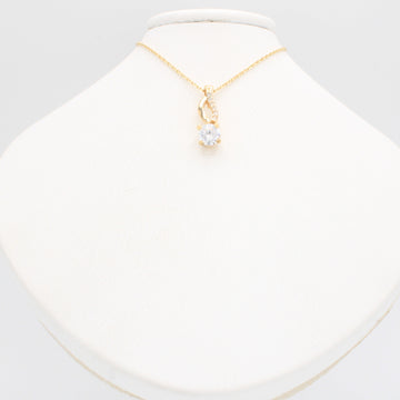 Gargantilla de Oro 14k Colgante de Finas Zirconias Elegante mod. 11145