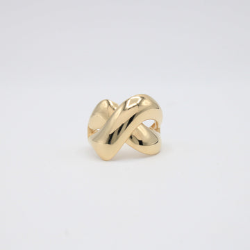 Anillo de Oro 14k Cruzado Grueso mod. 10863